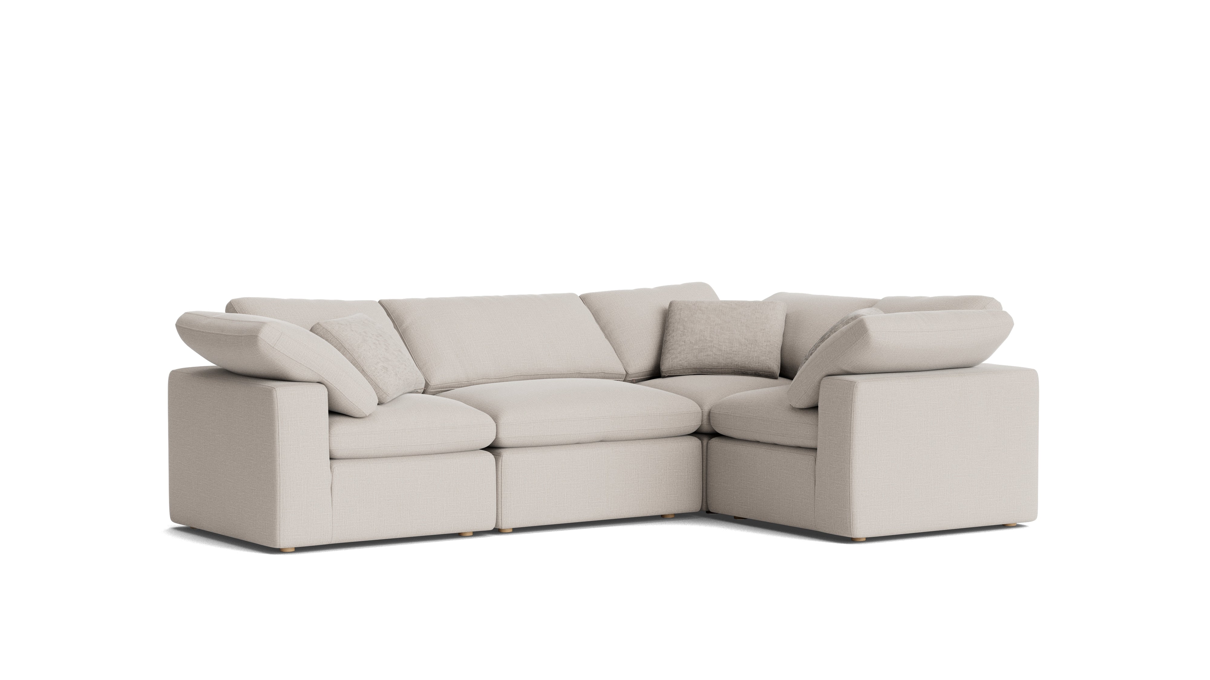 Movie Night™ 4 - Piece Modular Sectional Closed, Standard, Clay - Sundays CompanySEC-YJ-914-015