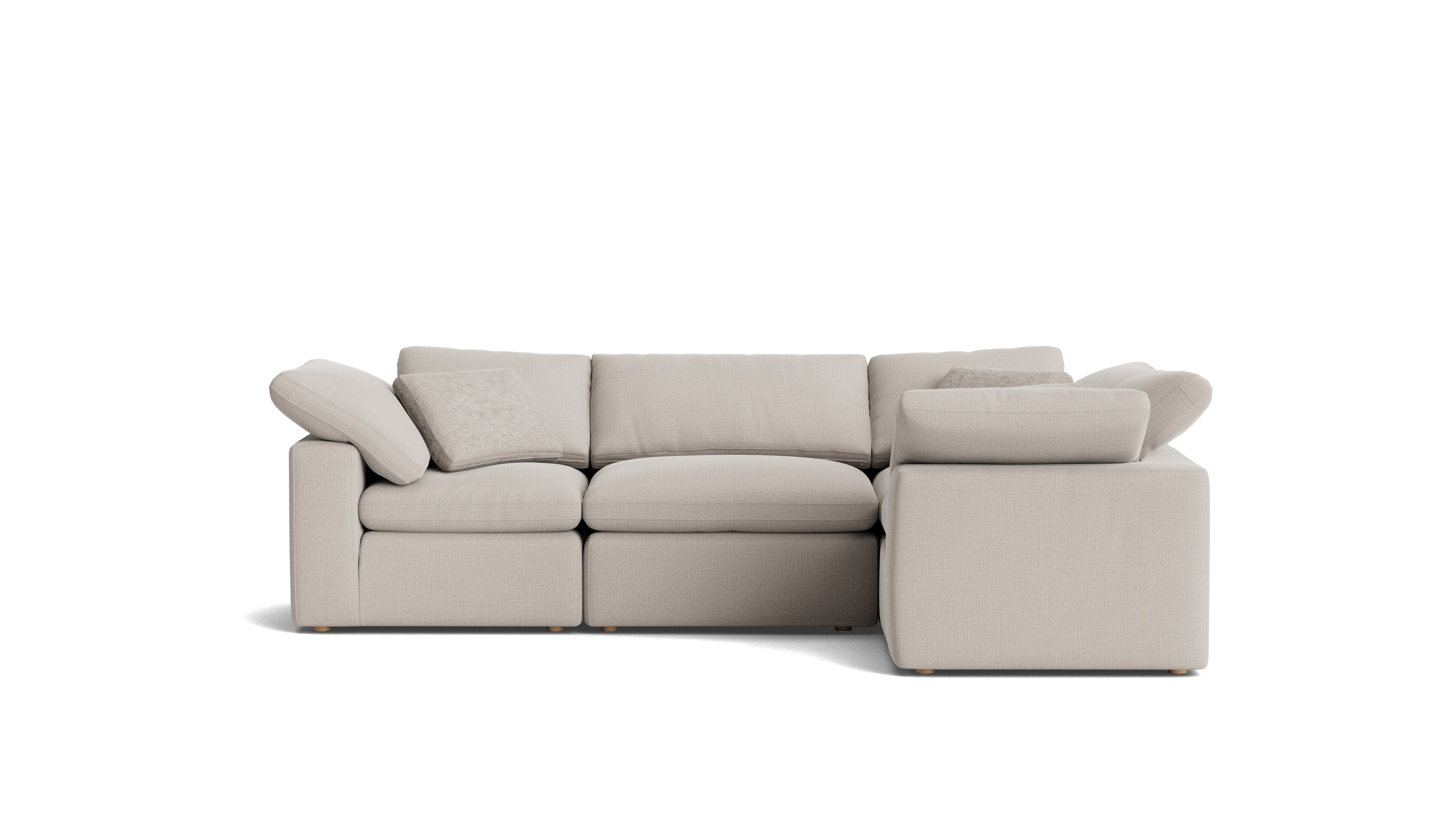 Movie Night™ 4 - Piece Modular Sectional Closed, Standard, Clay - Sundays CompanySEC-YJ-914-015