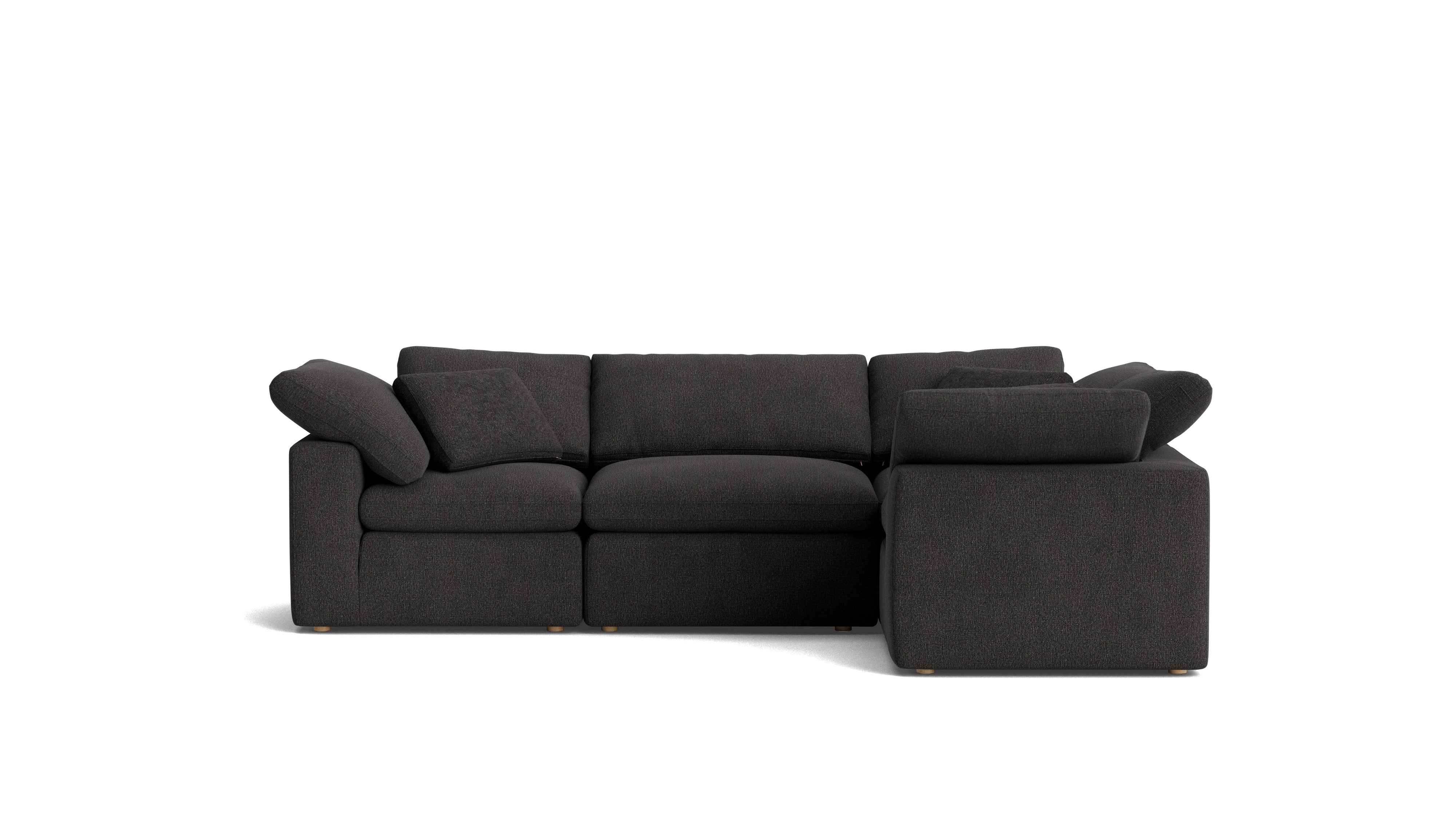Movie Night™ 4-Piece Modular Sectional Closed, Standard, Dark Shadow