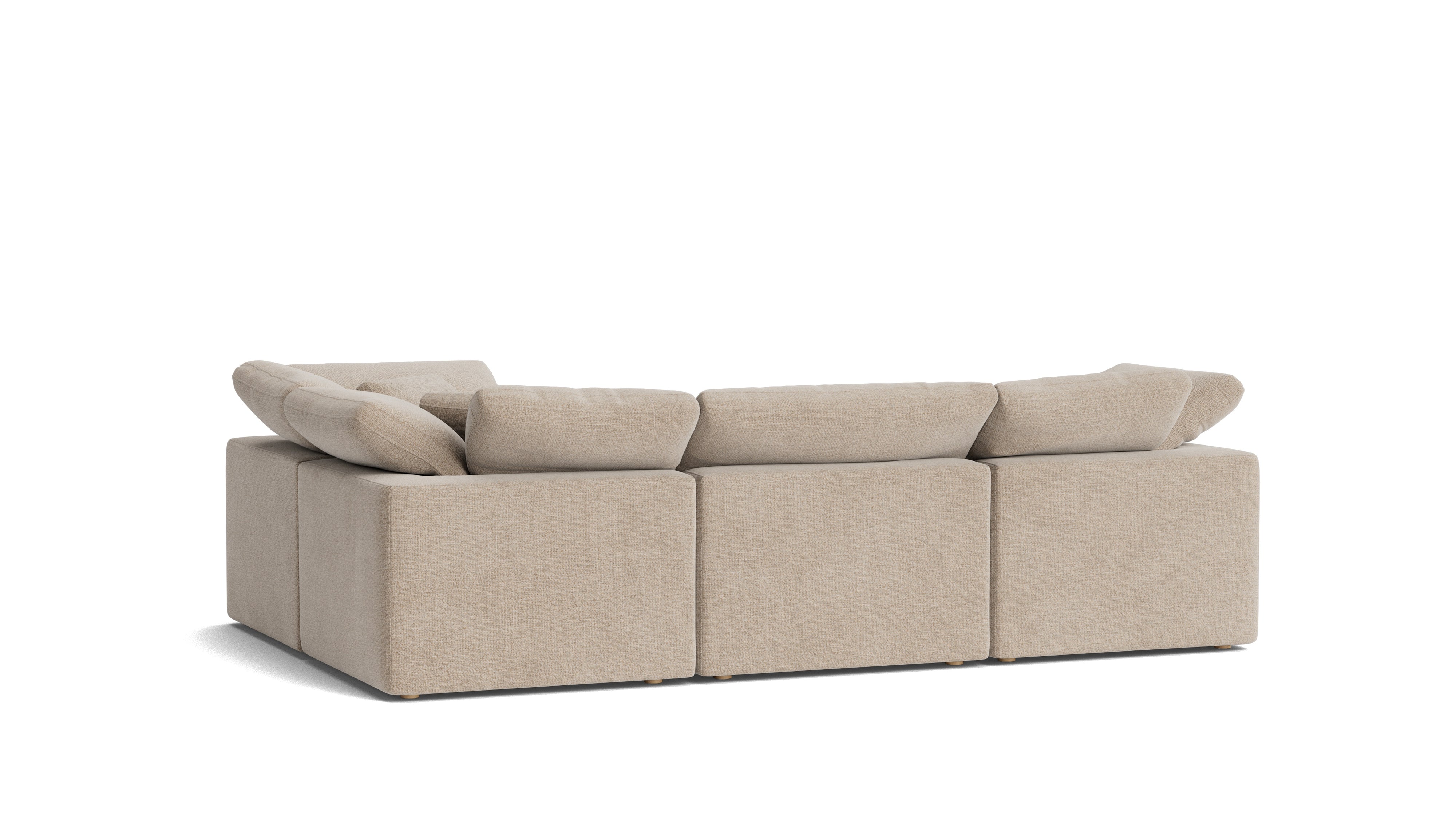 Movie Night™ 4 - Piece Modular Sectional Closed, Standard, Champagne - Sundays CompanySEC-YJ-914-041