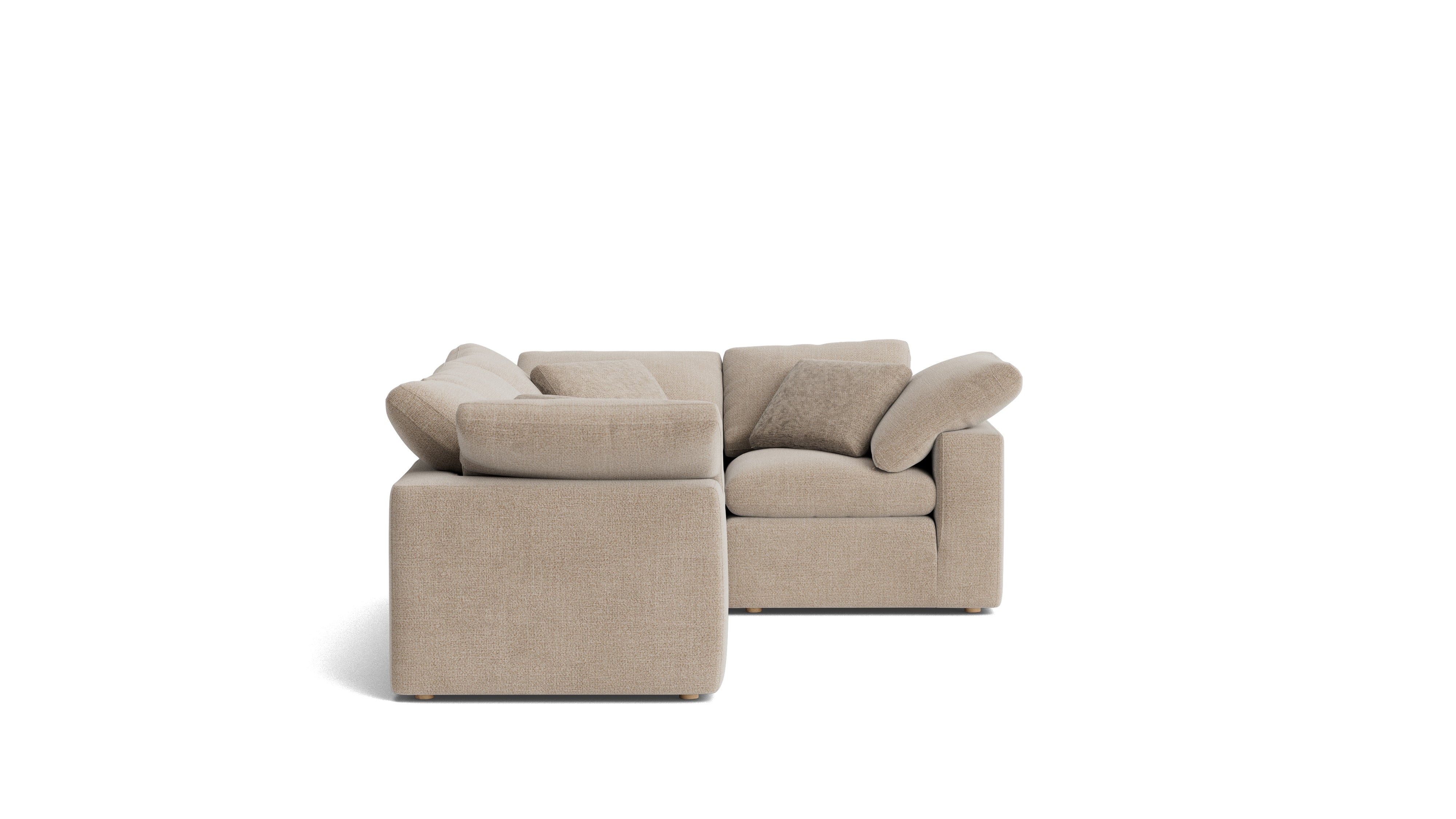 Movie Night™ 4 - Piece Modular Sectional Closed, Standard, Champagne - Sundays CompanySEC-YJ-914-041