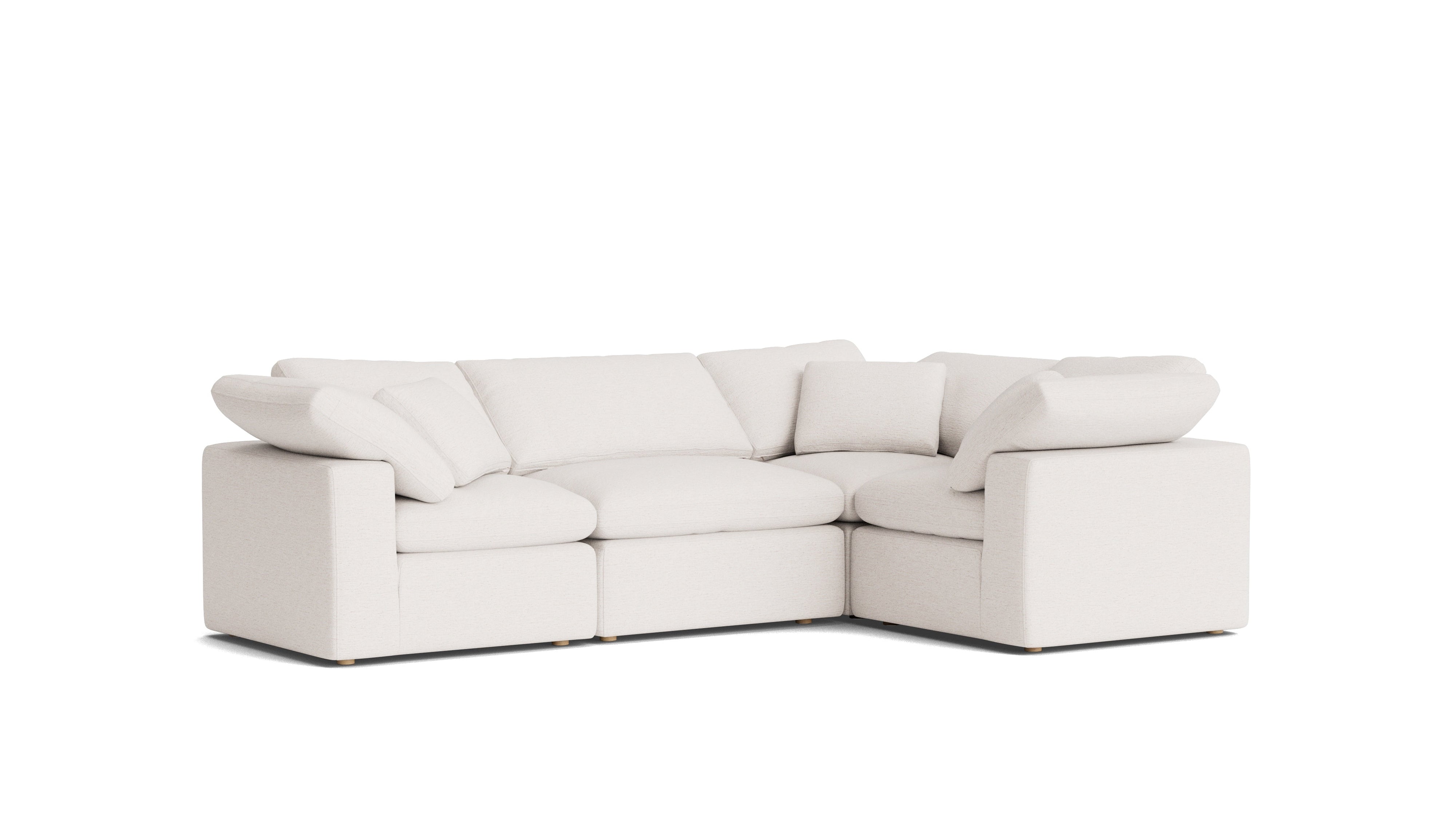 Movie Night™ 4-Piece Modular Sectional Closed, Standard, Nomad Snow