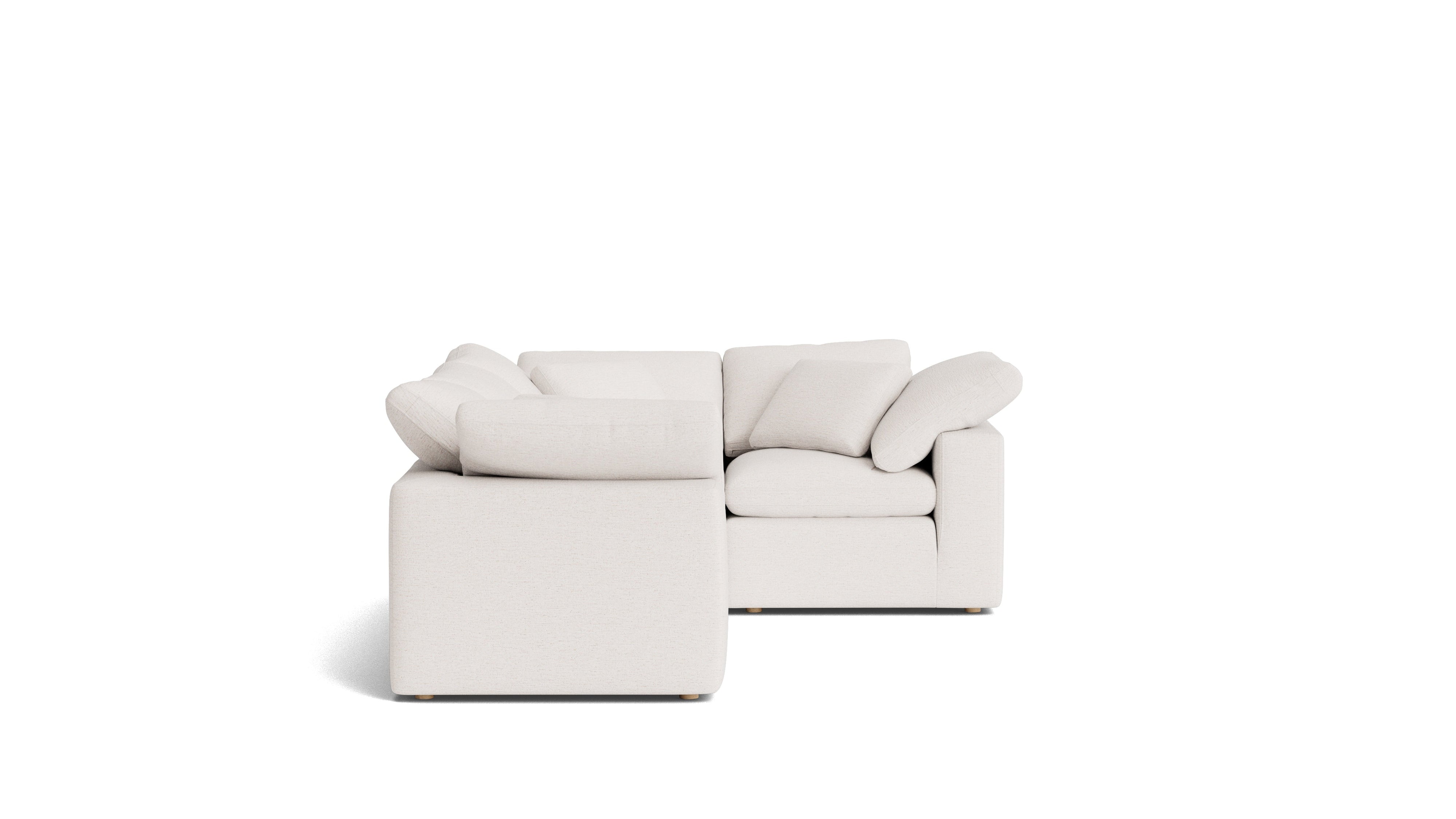 Movie Night™ 4-Piece Modular Sectional Closed, Standard, Nomad Snow