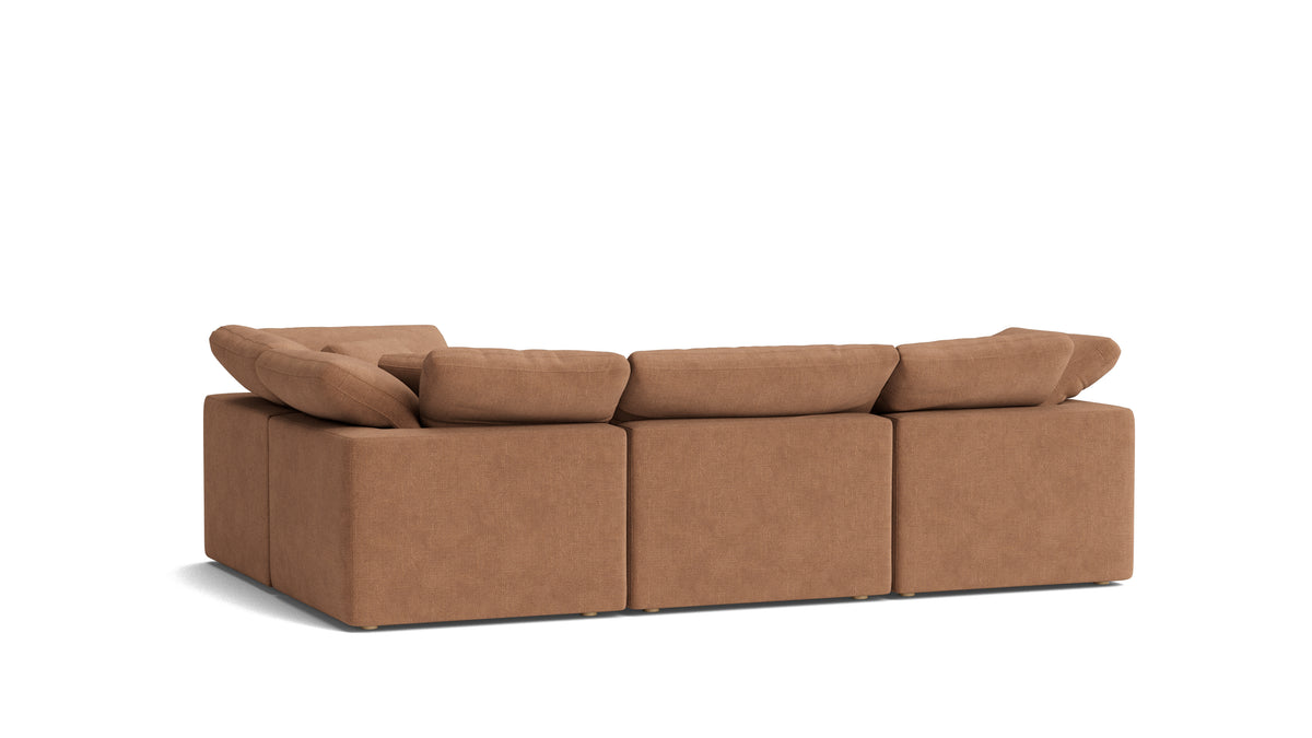 Movie Night™ 4-Piece Modular Sectional Closed, Standard, Spice