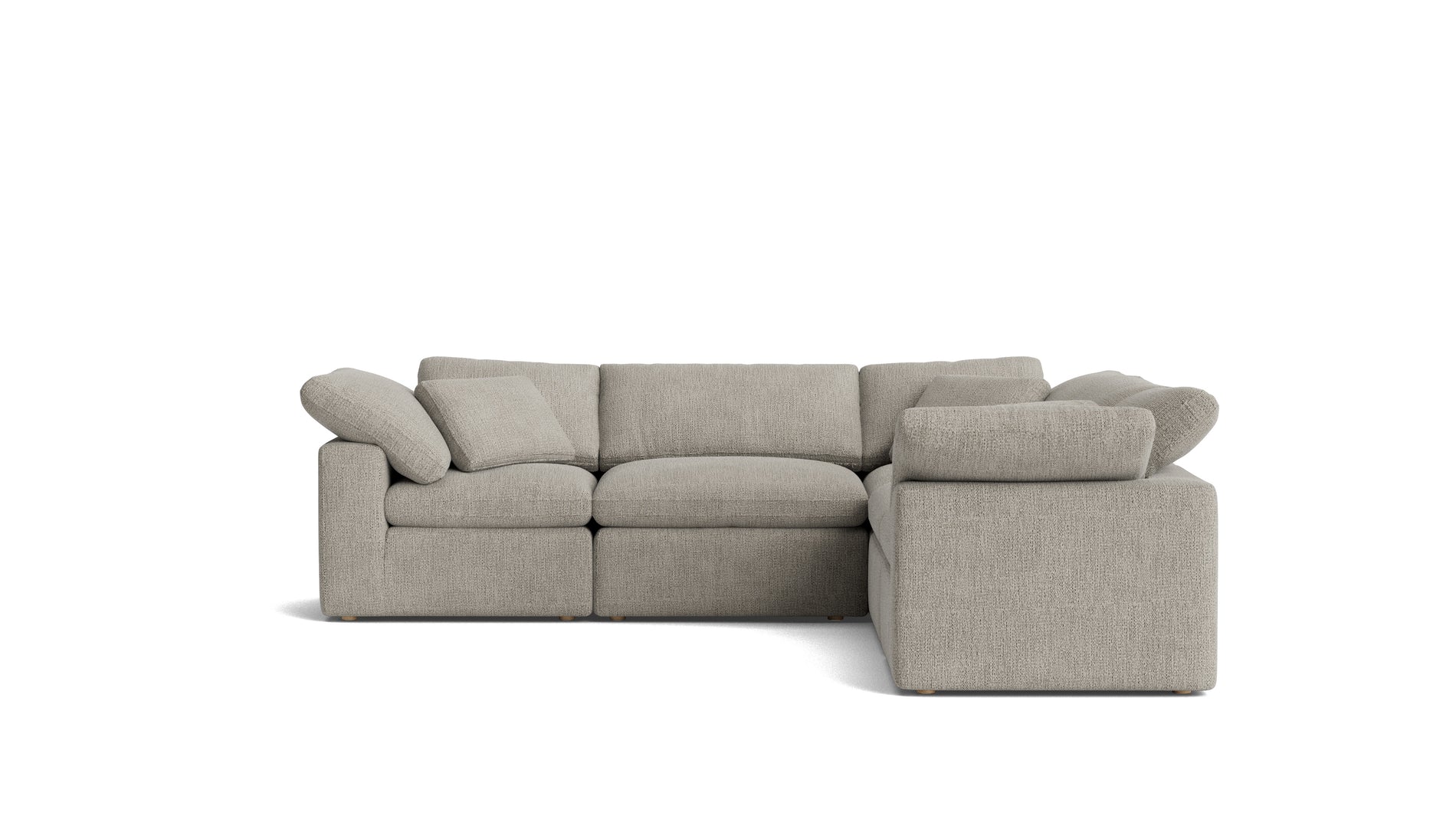 Movie Night™ 5-Piece Modular Sectional Closed, Standard, Oatmeal_image