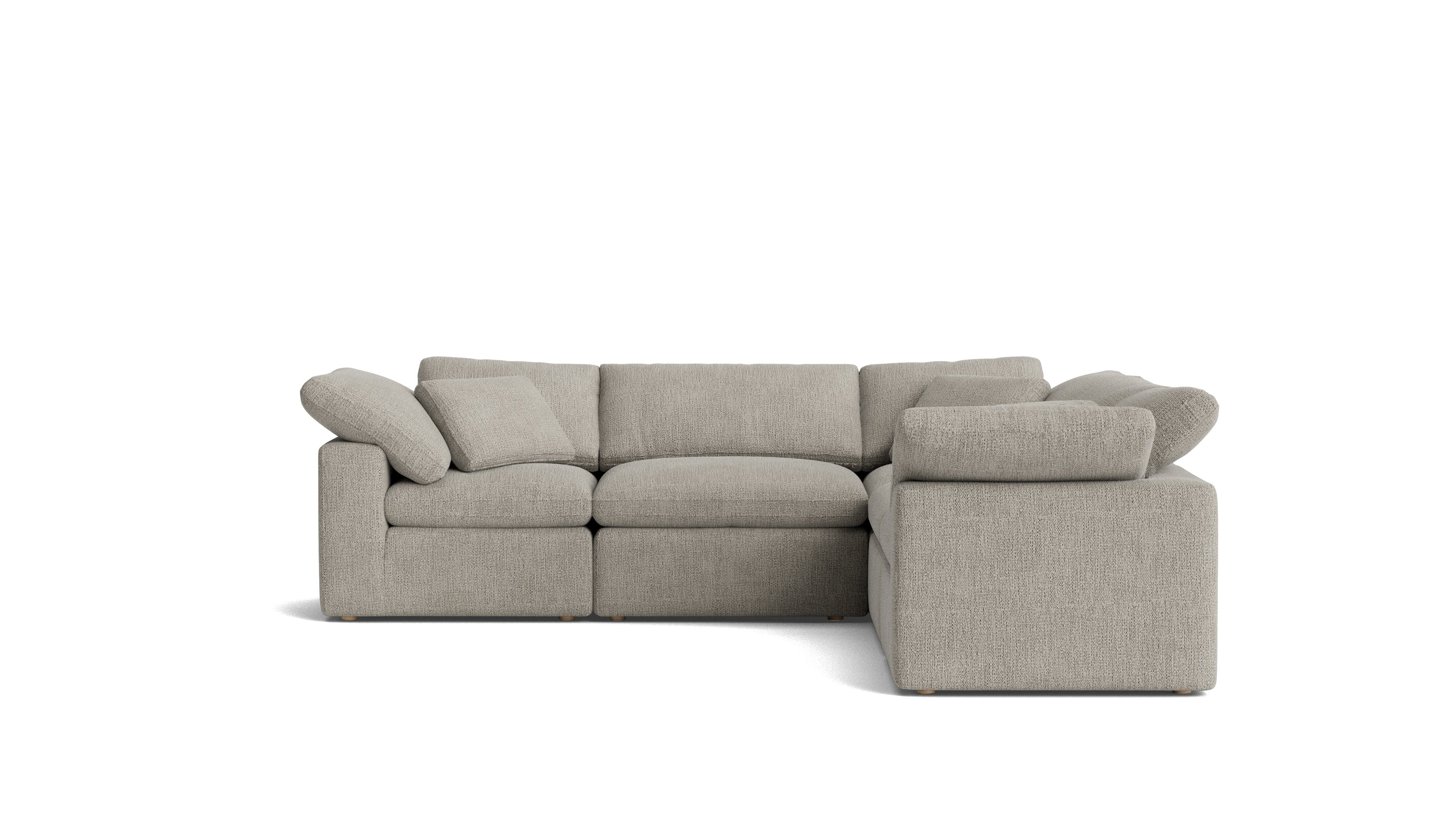 Movie Night™ 5-Piece Modular Sectional Closed, Standard, Oatmeal