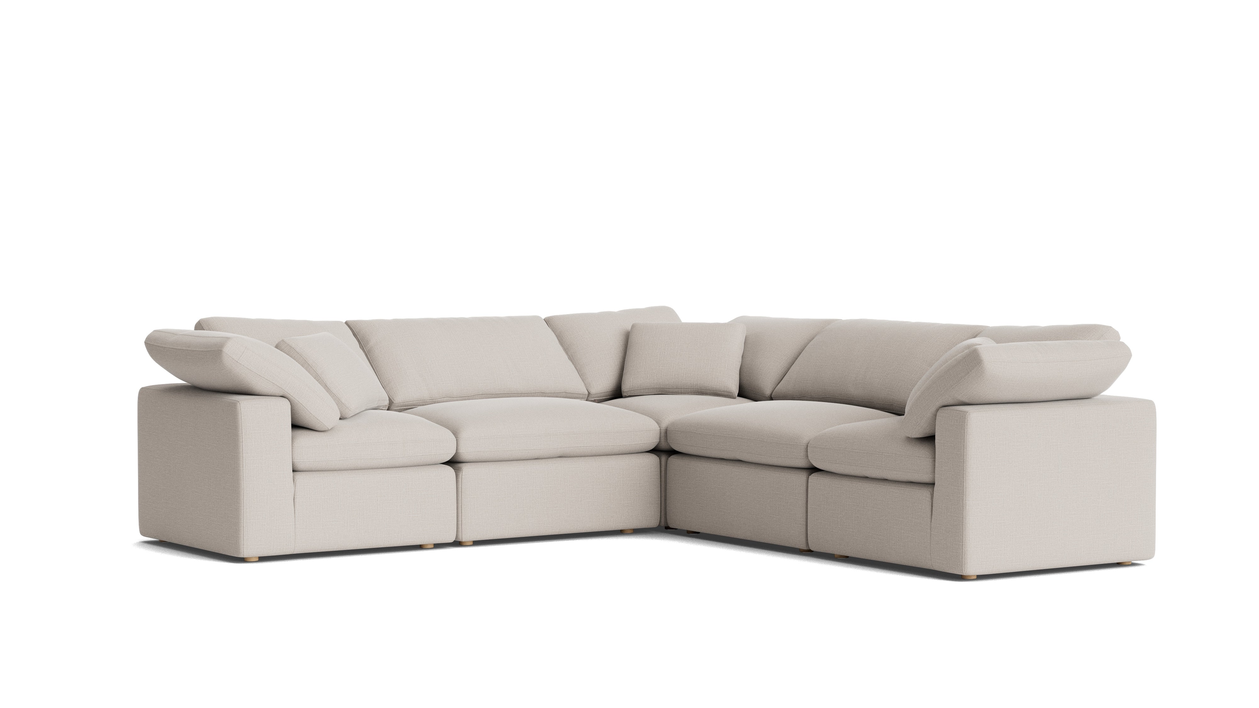 Movie Night™ 5 - Piece Modular Sectional Closed, Standard, Clay - Sundays CompanySEC-YJ-915-015