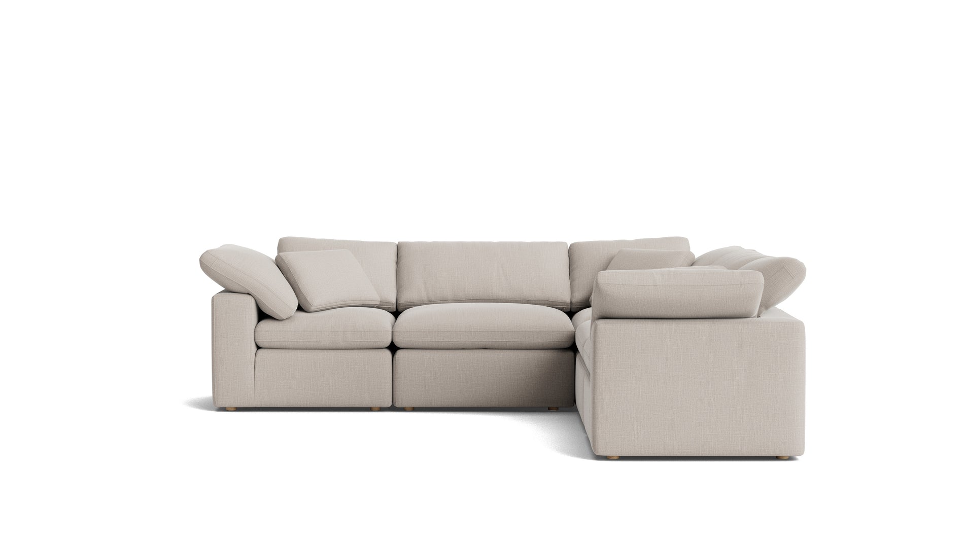 Movie Night™ 5-Piece Modular Sectional Closed, Standard, Clay_image