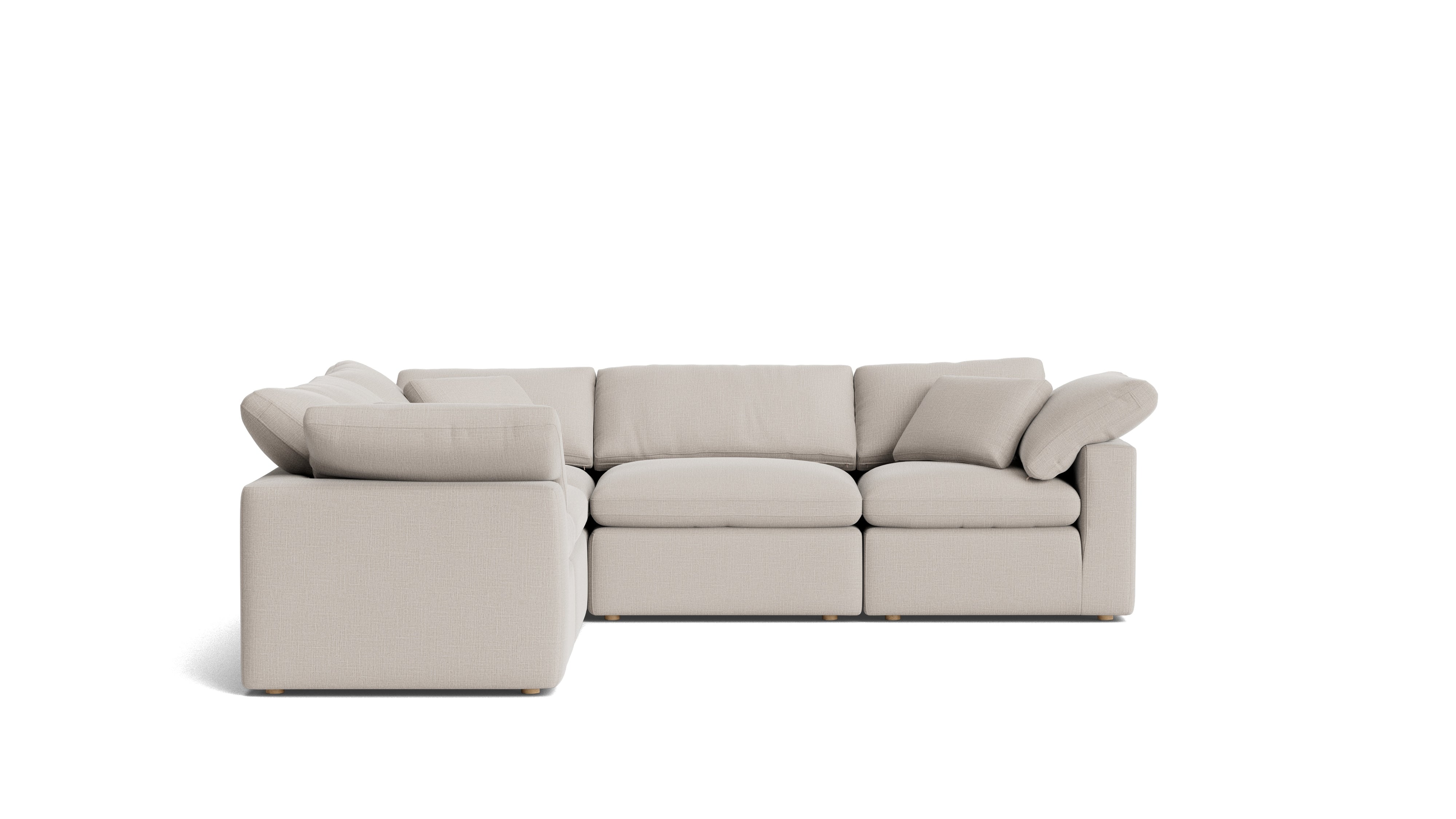 Movie Night™ 5 - Piece Modular Sectional Closed, Standard, Clay - Sundays CompanySEC-YJ-915-015