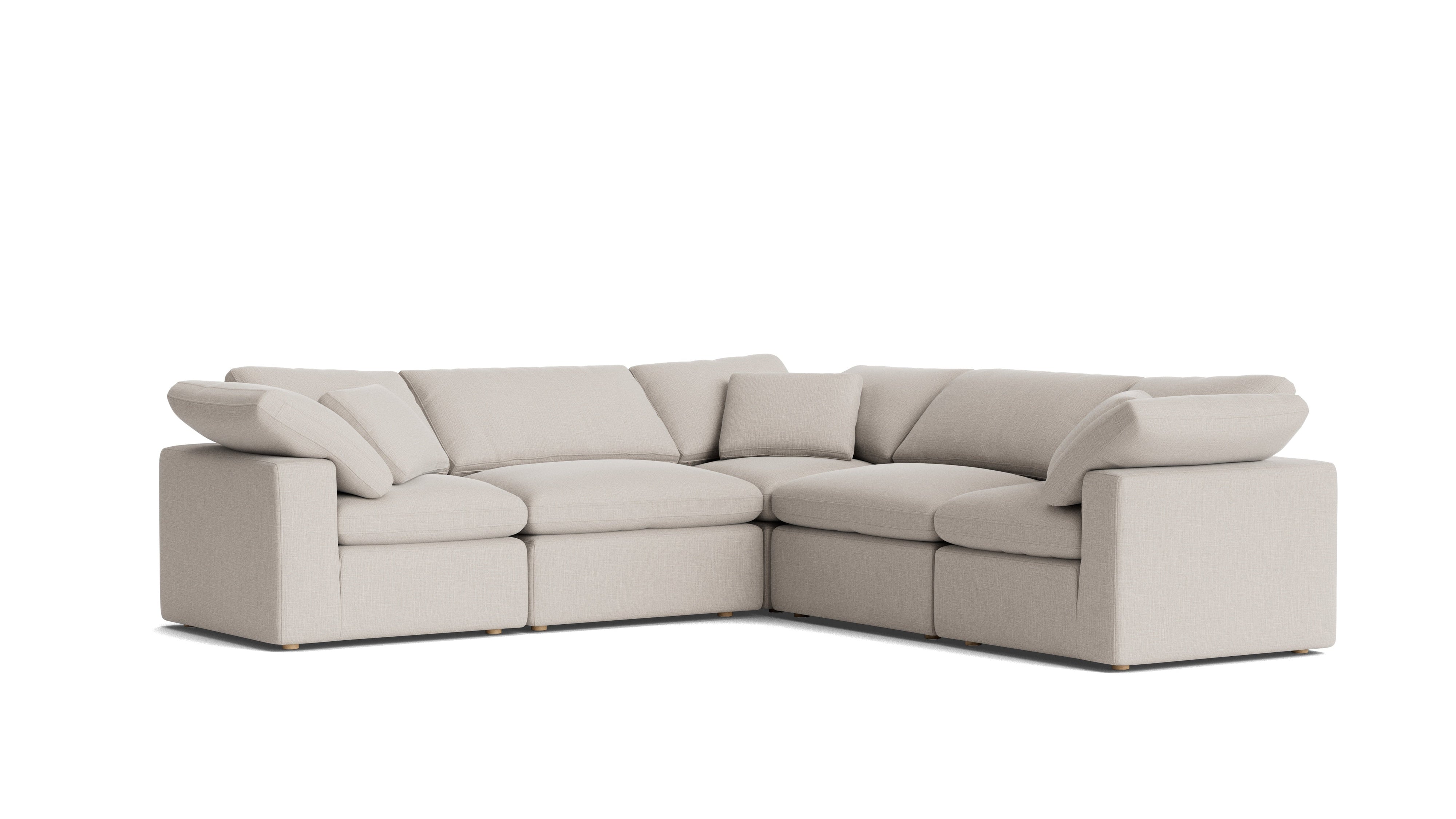Movie Night™ 5-Piece Modular Sectional Closed, Standard, Clay