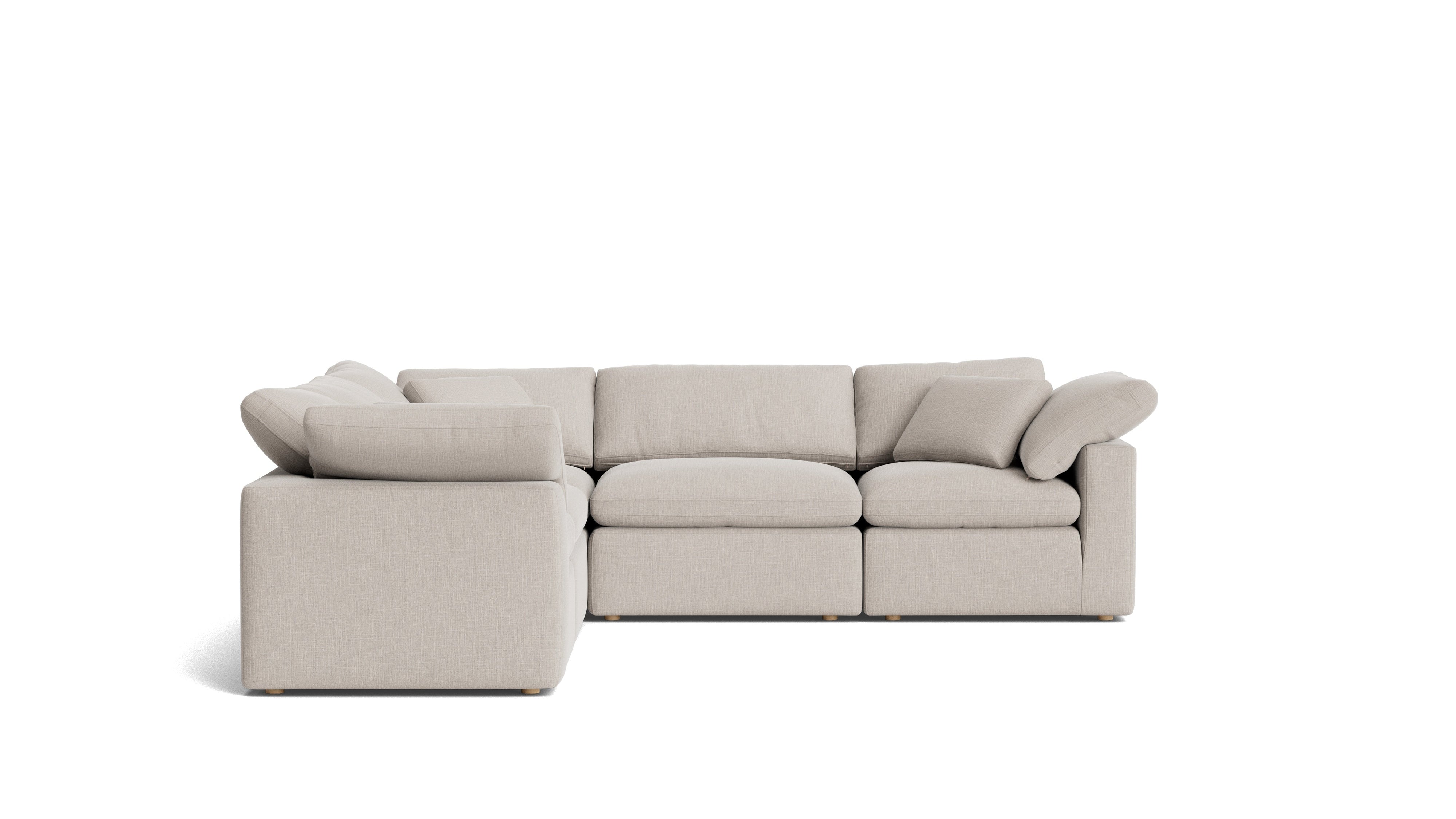 Movie Night™ 5-Piece Modular Sectional Closed, Standard, Clay