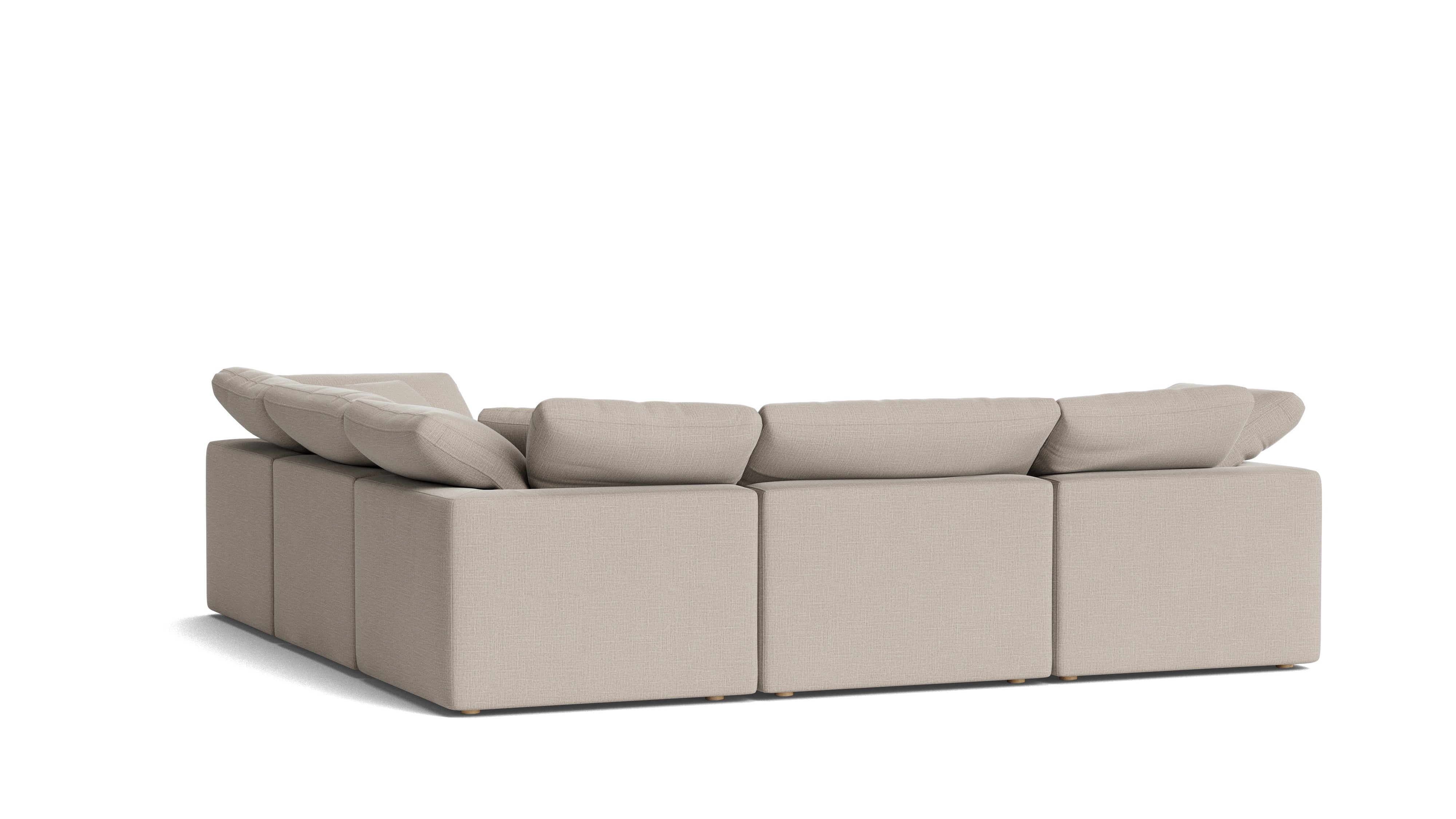Movie Night™ 5 - Piece Modular Sectional Closed, Standard, Light Pebble - Sundays CompanySEC-YJ-915-029