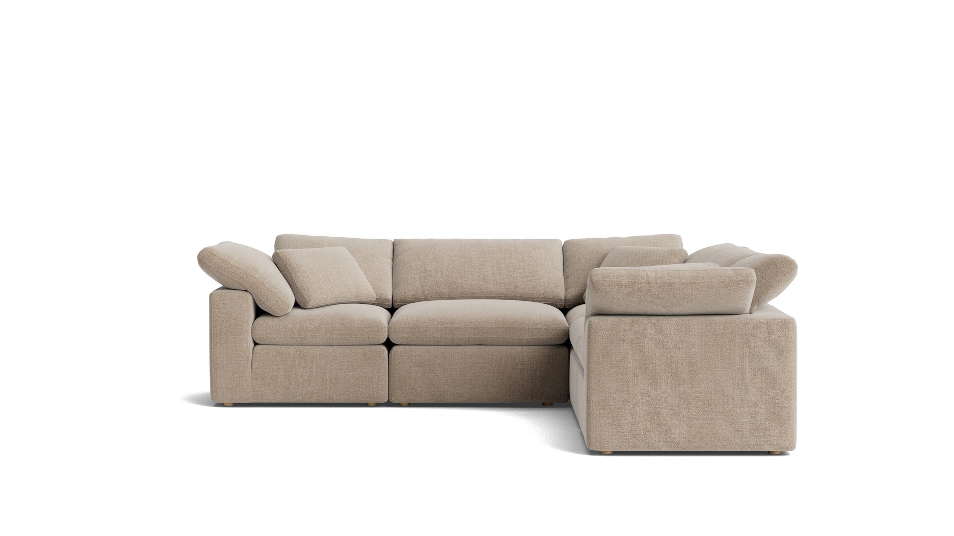 Movie Night™ 5-Piece Modular Sectional Closed, Standard, Champagne_image