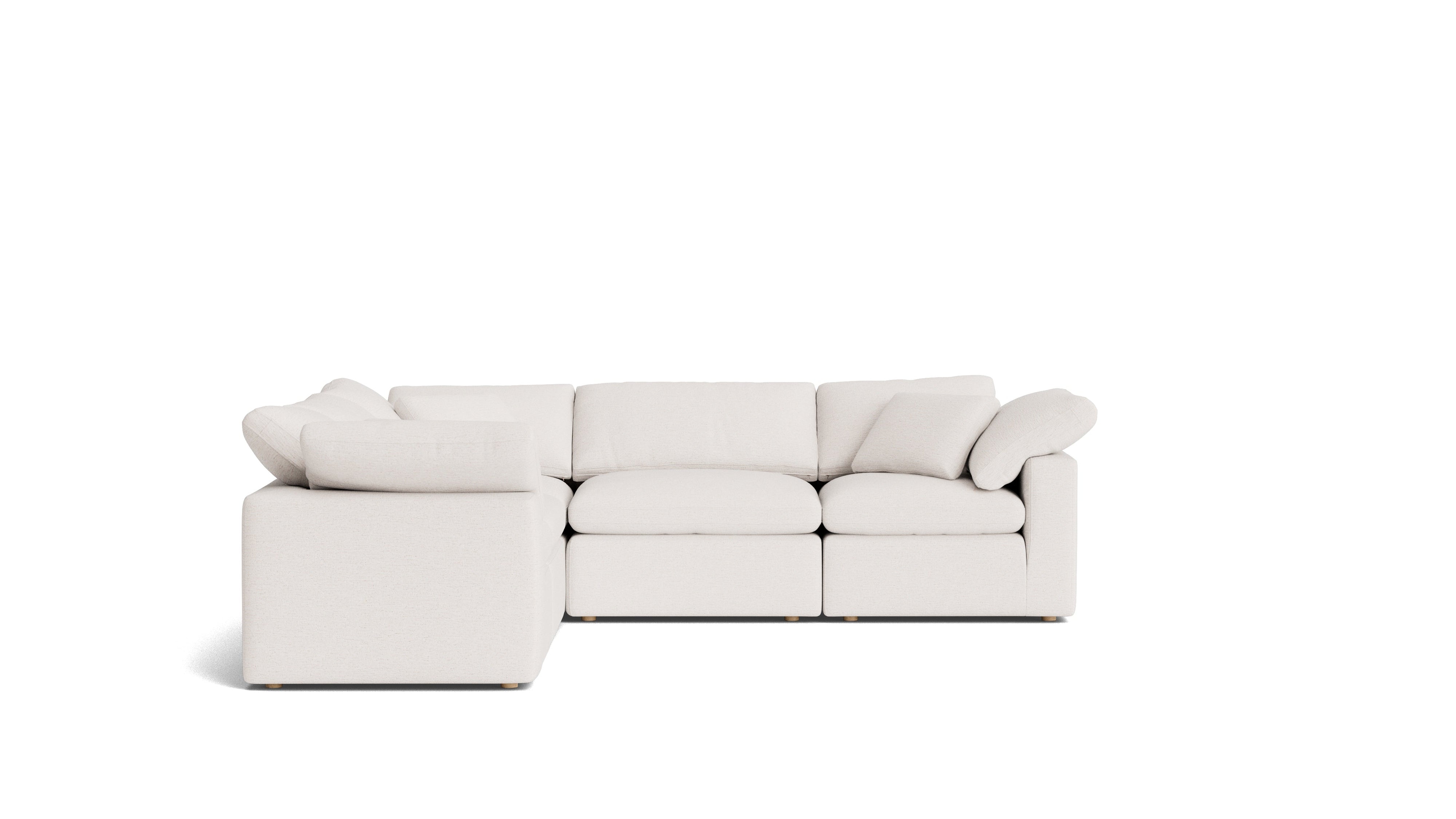Movie Night™ 5-Piece Modular Sectional Closed, Standard, Nomad Snow