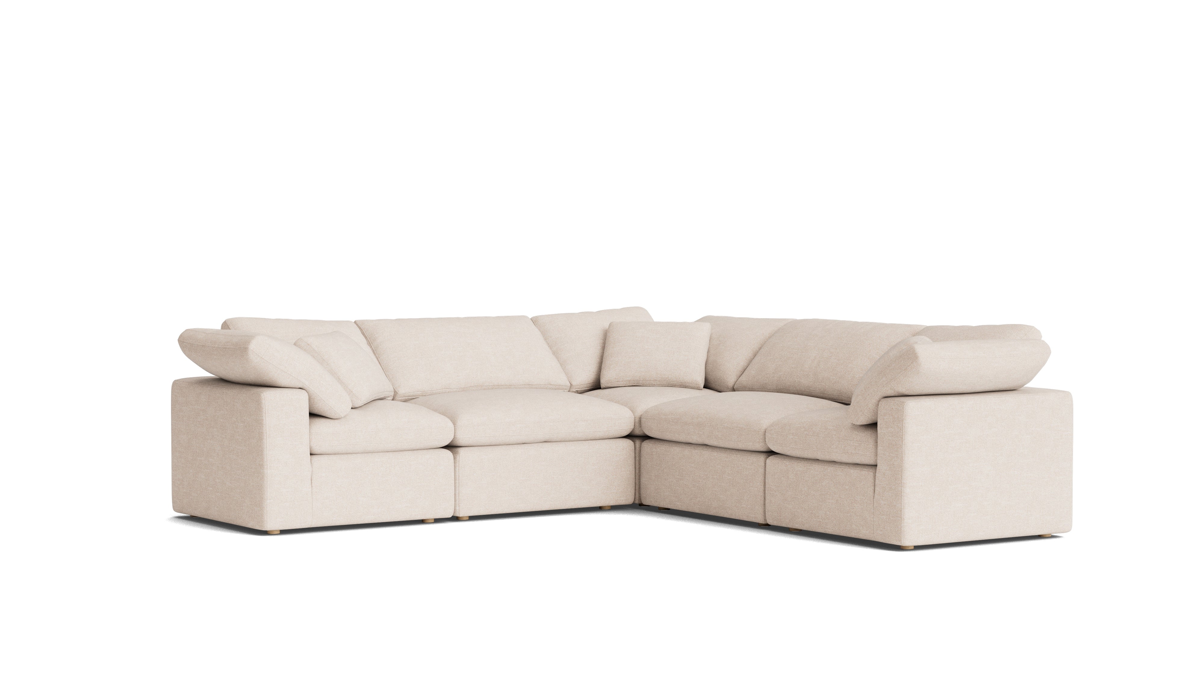 Movie Night™ 5-Piece Modular Sectional Closed, Standard, Sunbeam