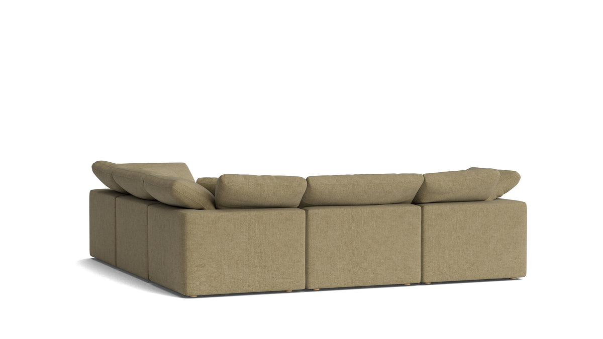 Movie Night™ 5-Piece Modular Sectional Closed, Standard, Olive