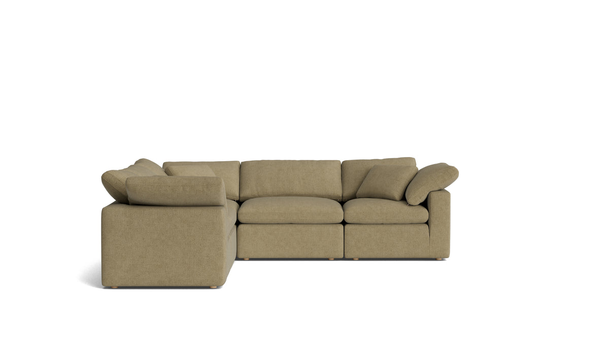 Movie Night™ 5-Piece Modular Sectional Closed, Standard, Olive