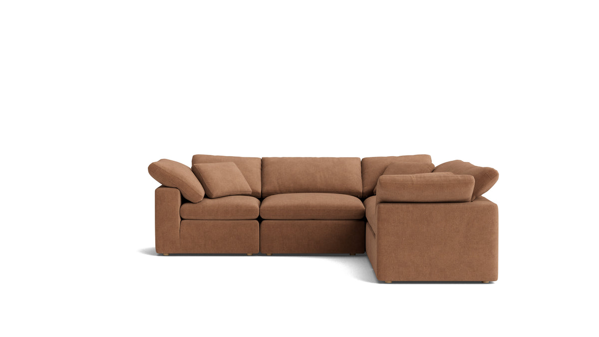 Movie Night™ 5-Piece Modular Sectional Closed, Standard, Spice