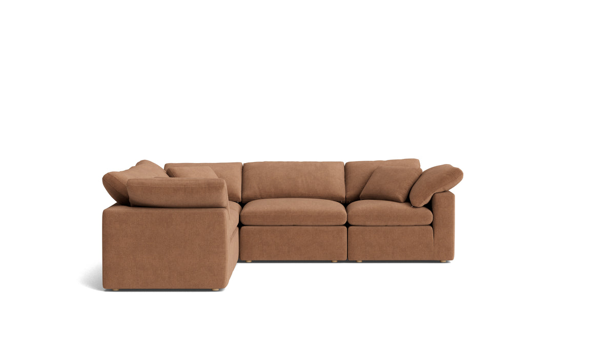 Movie Night™ 5-Piece Modular Sectional Closed, Standard, Spice