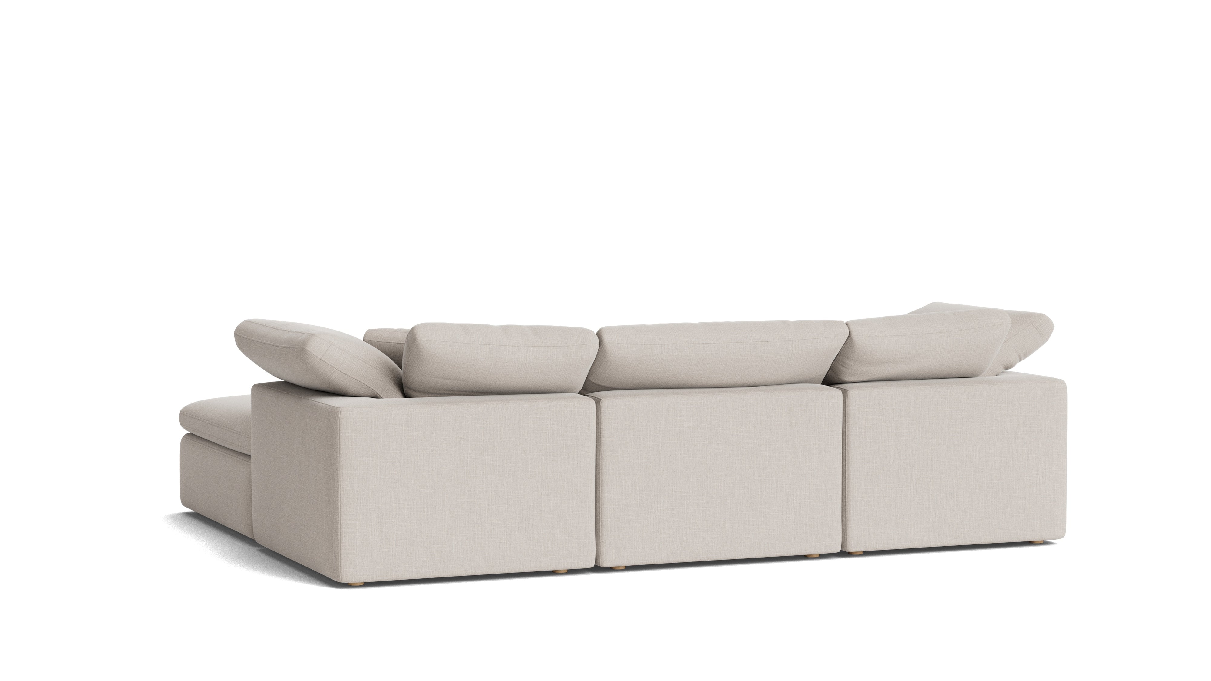 Movie Night™ 5 - Piece Modular U - Shaped Sectional, Standard, Clay - Sundays CompanySEC-YJ-916-015