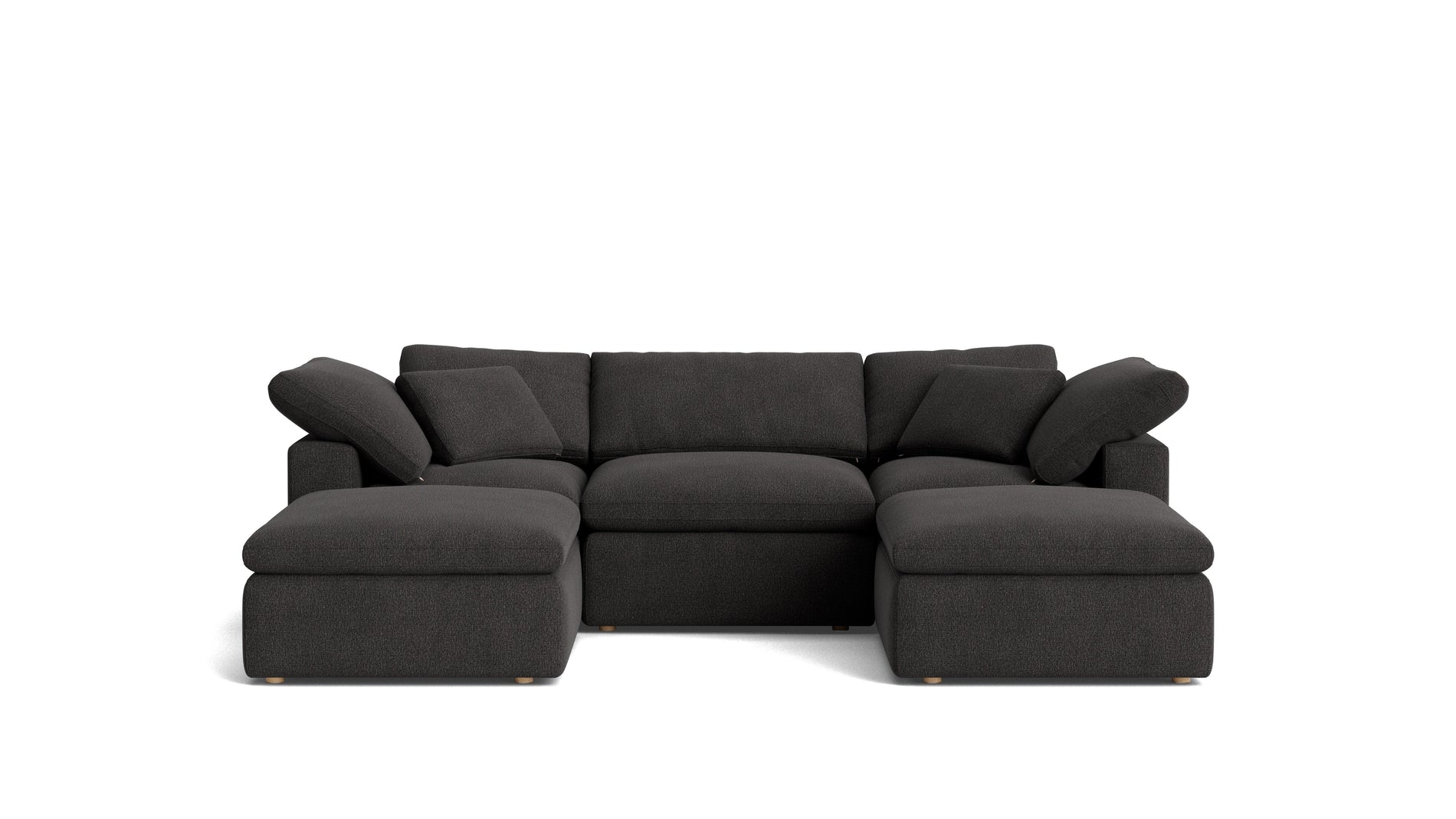 Movie Night™ 5-Piece Modular U-Shaped Sectional, Standard, Dark Shadow_image