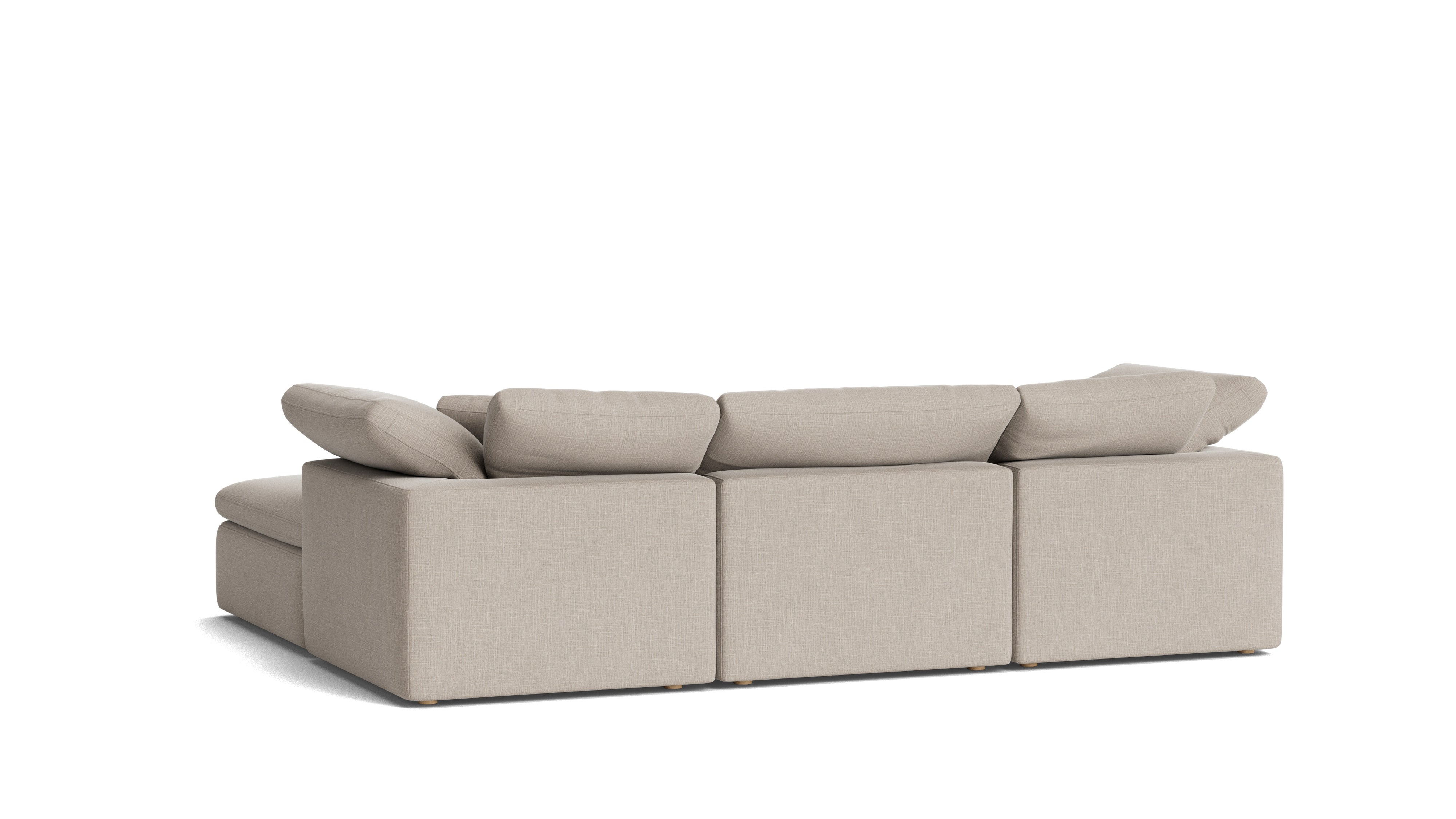 Movie Night™ 5 - Piece Modular U - Shaped Sectional, Standard, Light Pebble - Sundays CompanySEC-YJ-916-029
