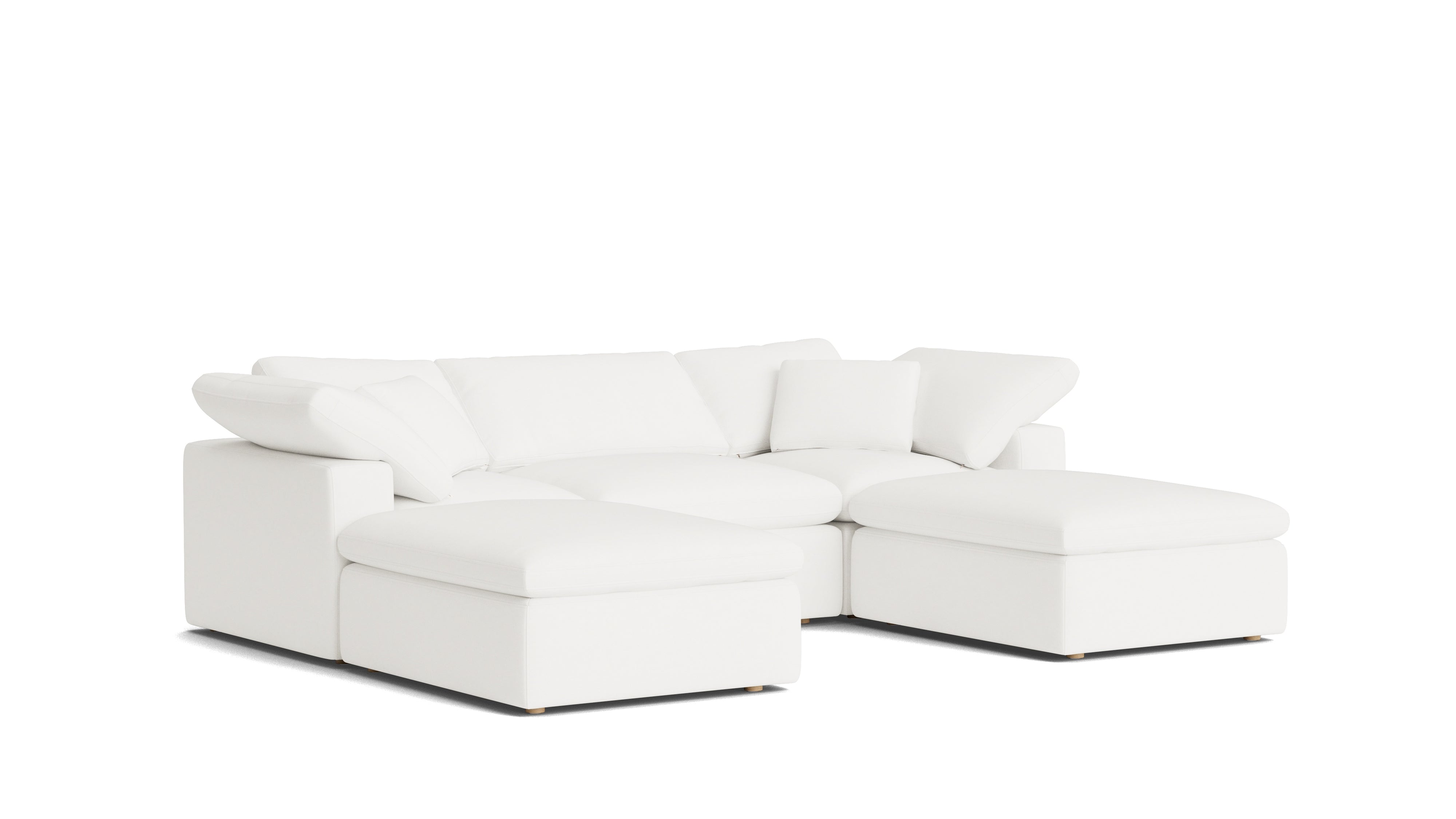 Movie Night™ 5 - Piece Modular U - Shaped Sectional, Standard, Brie - Sundays CompanySEC-YJ-916-037