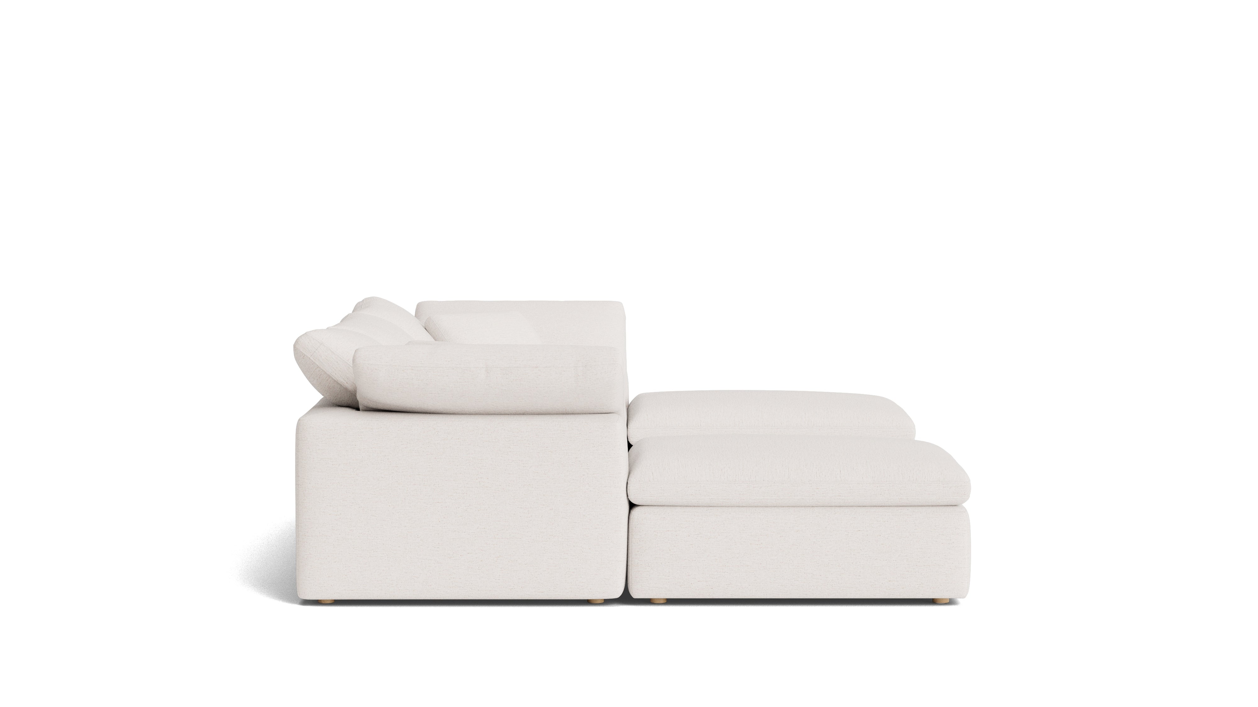 Movie Night™ 5-Piece Modular U-Shaped Sectional, Standard, Nomad Snow