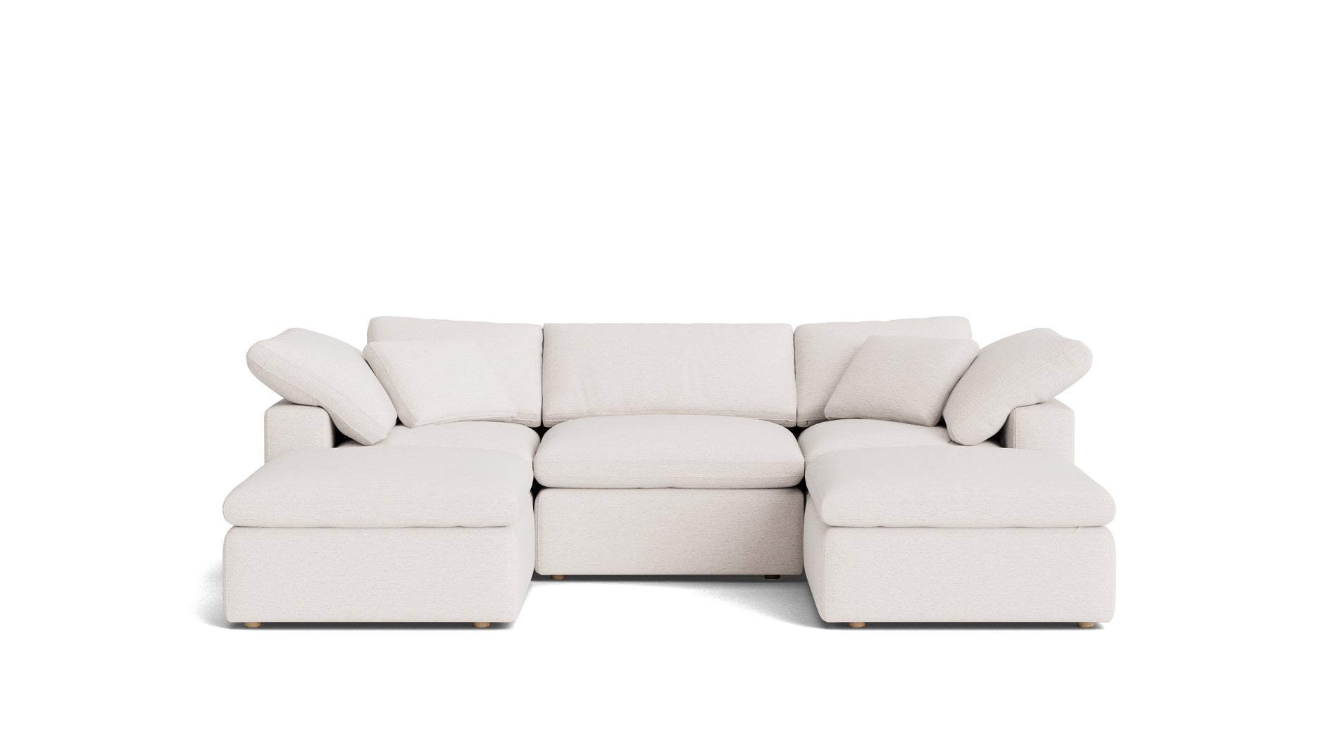 Movie Night™ 5-Piece Modular U-Shaped Sectional, Standard, Nomad Snow_image