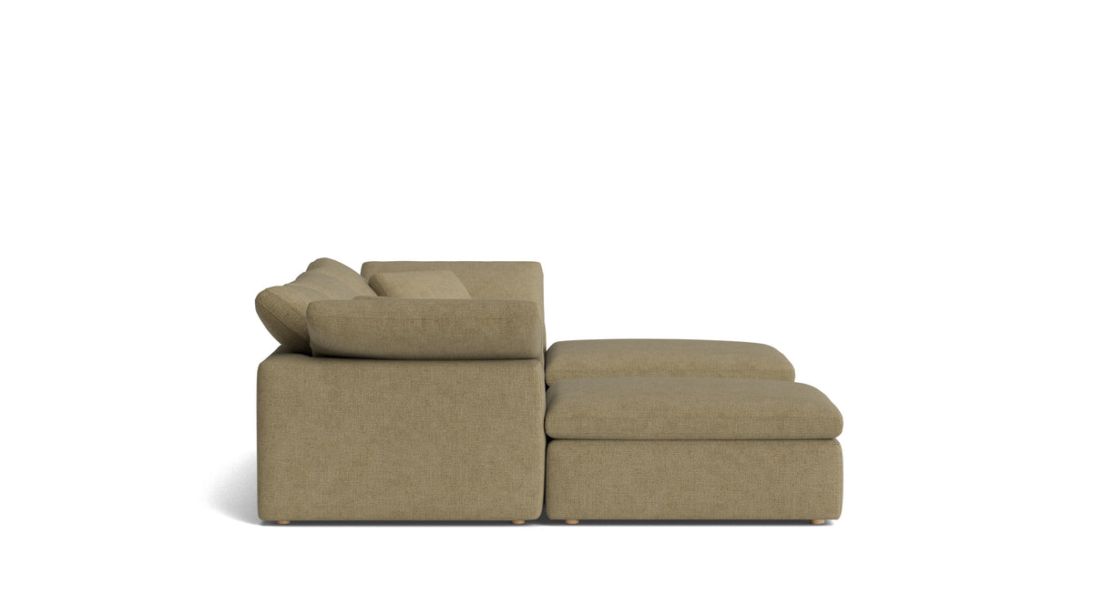 Movie Night™ 5-Piece Modular U-Shaped Sectional, Standard, Olive