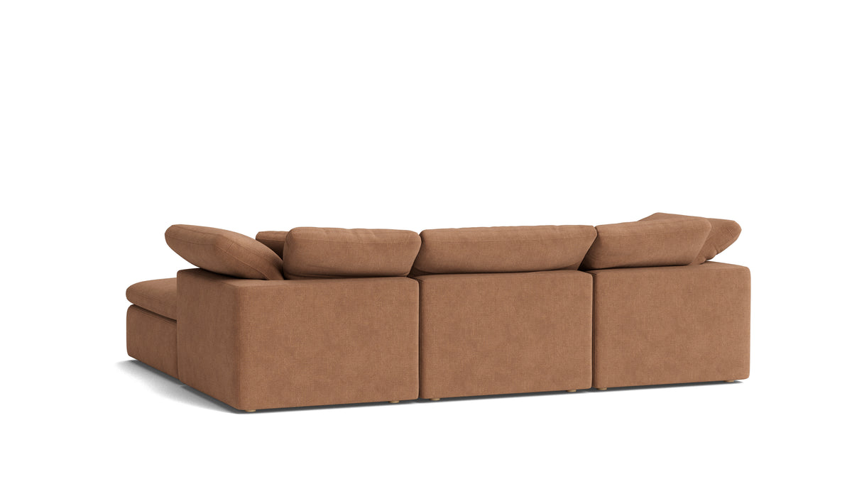 Movie Night™ 5-Piece Modular U-Shaped Sectional, Standard, Spice