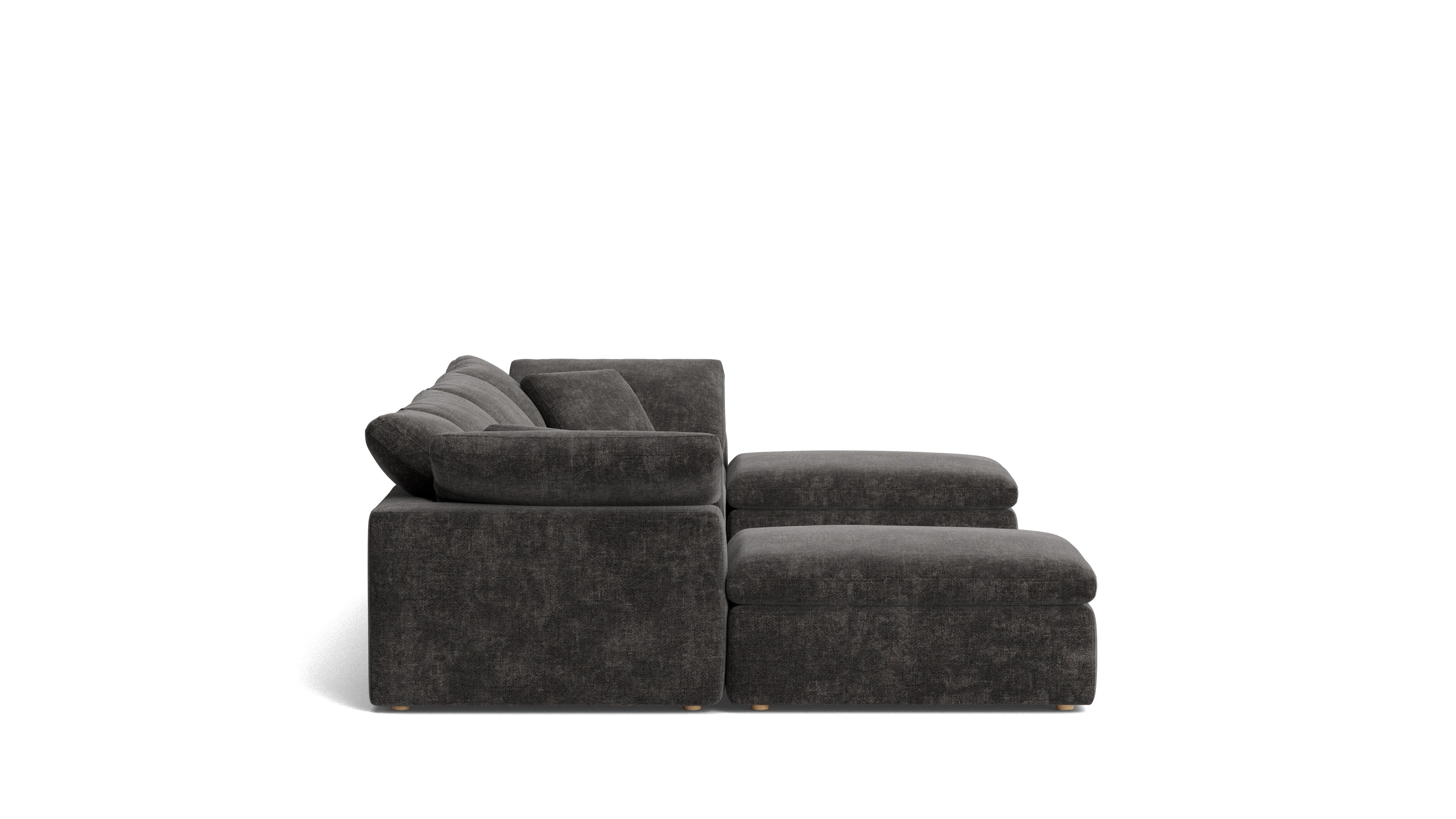 Movie Night™ 6 - Piece Modular U - Shaped Sectional, Standard, Truffle - Sundays CompanySEC-YJ-917-003