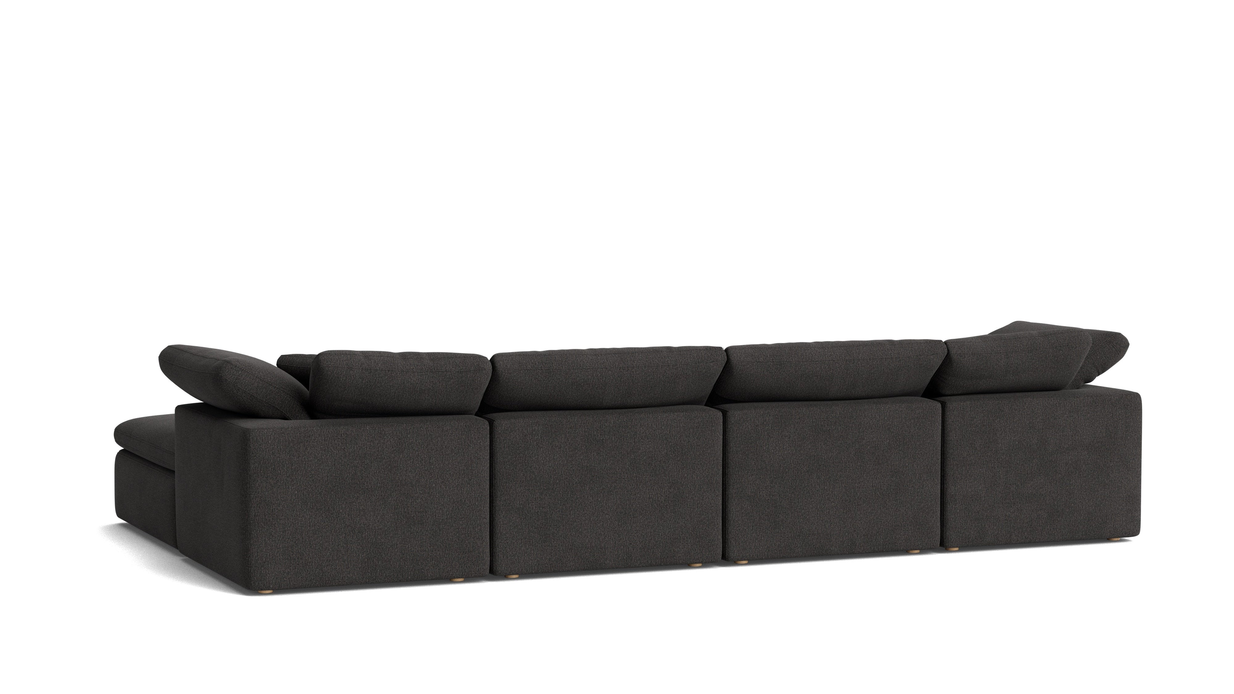 Movie Night™ 6-Piece Modular U-Shaped Sectional, Standard, Dark Shadow