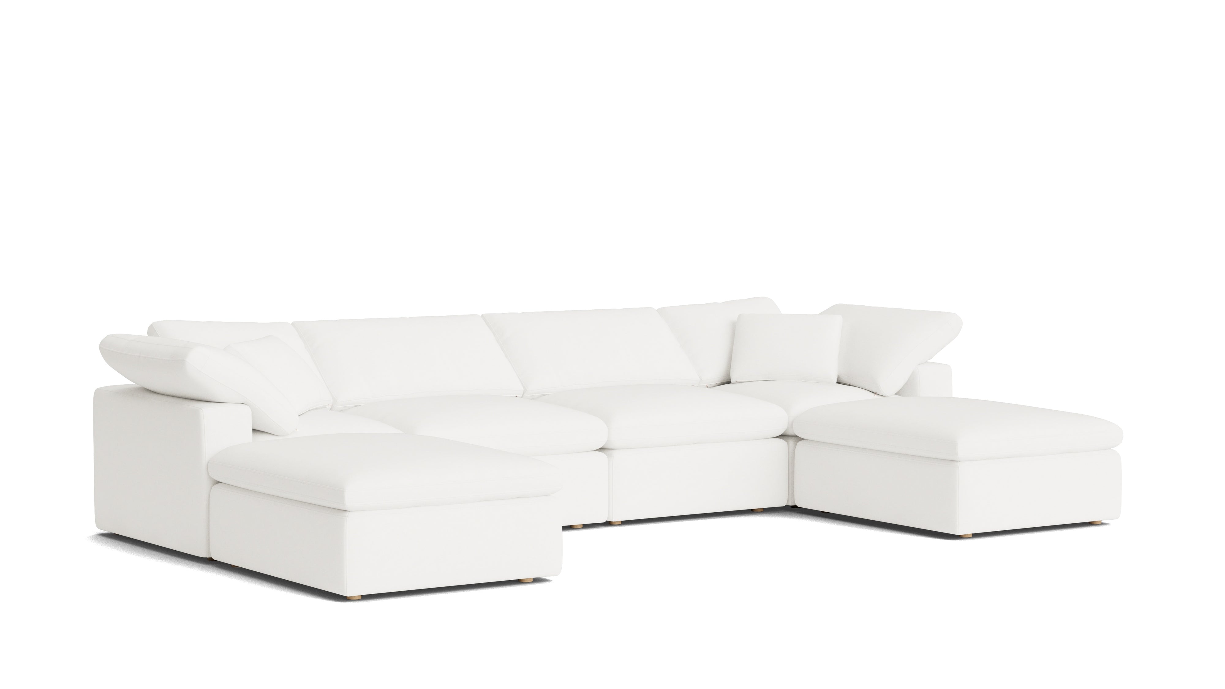Movie Night™ 6 - Piece Modular U - Shaped Sectional, Standard, Brie - Sundays CompanySEC-YJ-917-037