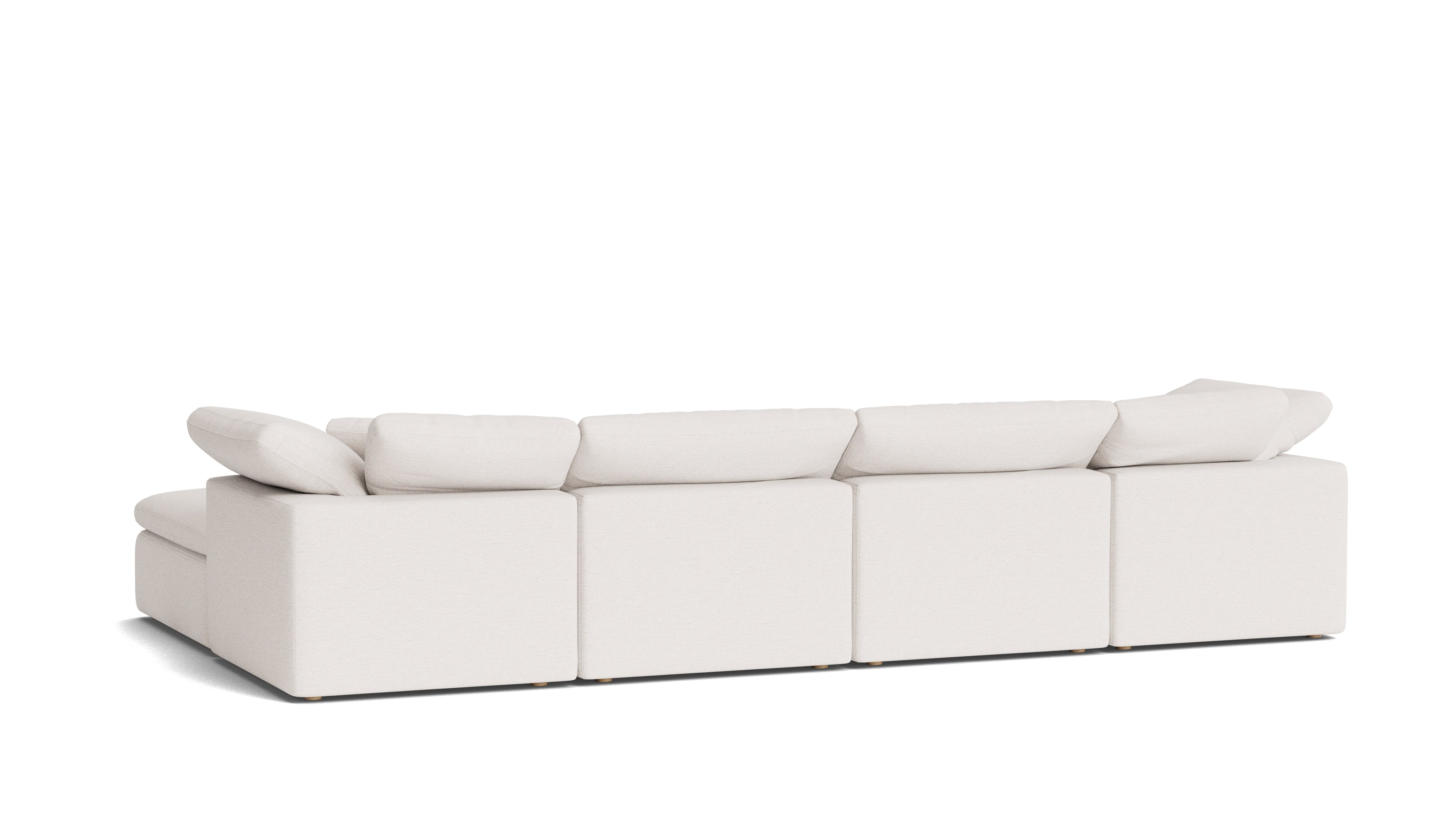 Movie Night™ 6-Piece Modular U-Shaped Sectional, Standard, Nomad Snow
