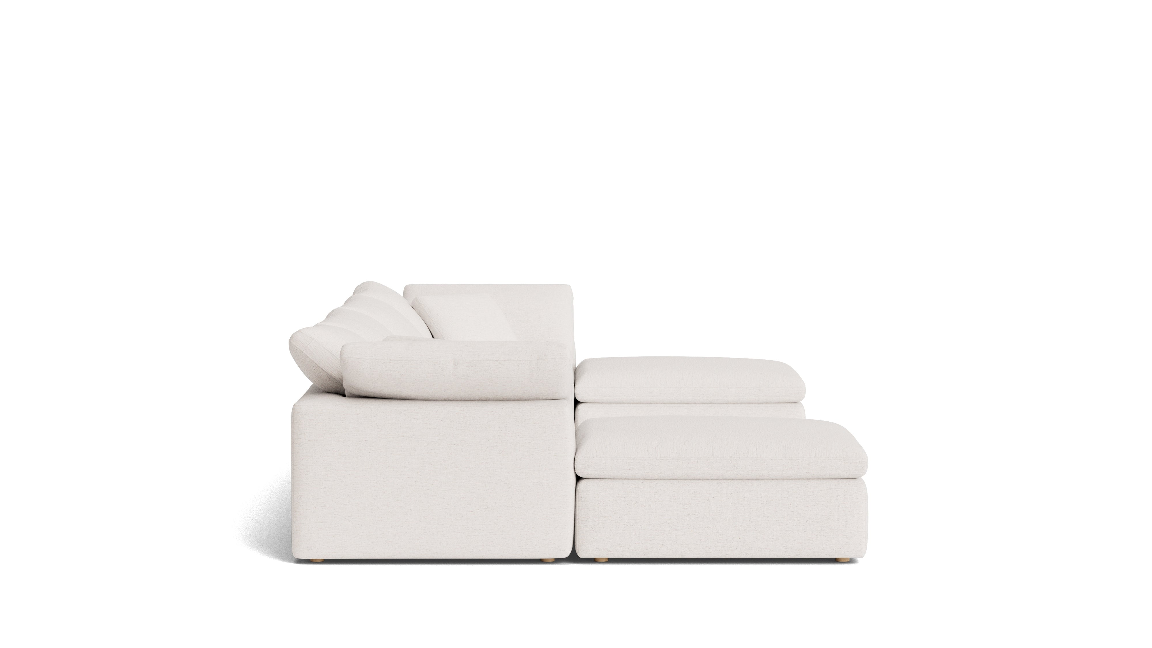Movie Night™ 6-Piece Modular U-Shaped Sectional, Standard, Nomad Snow