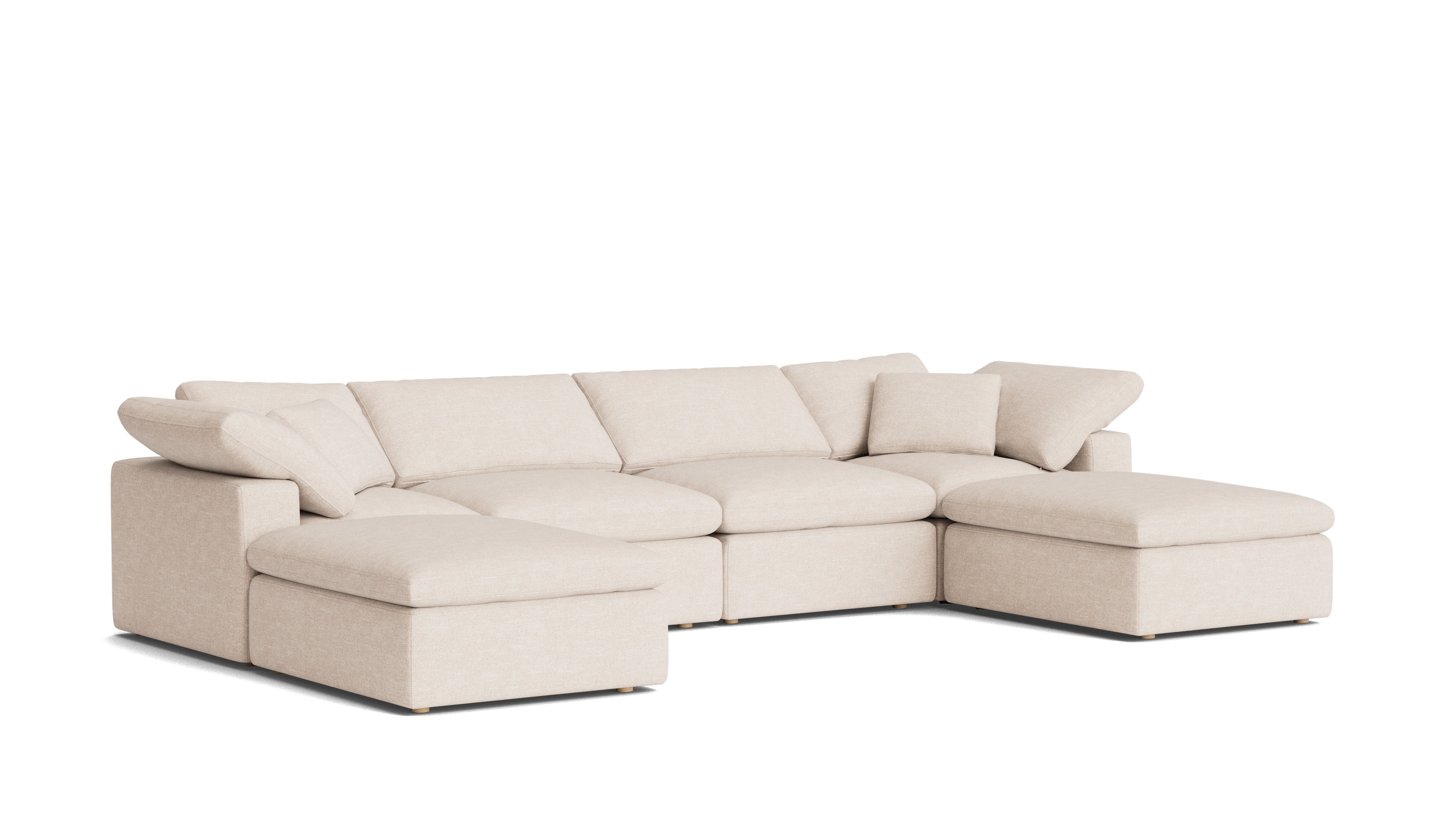 Movie Night™ 6-Piece Modular U-Shaped Sectional, Standard, Sunbeam