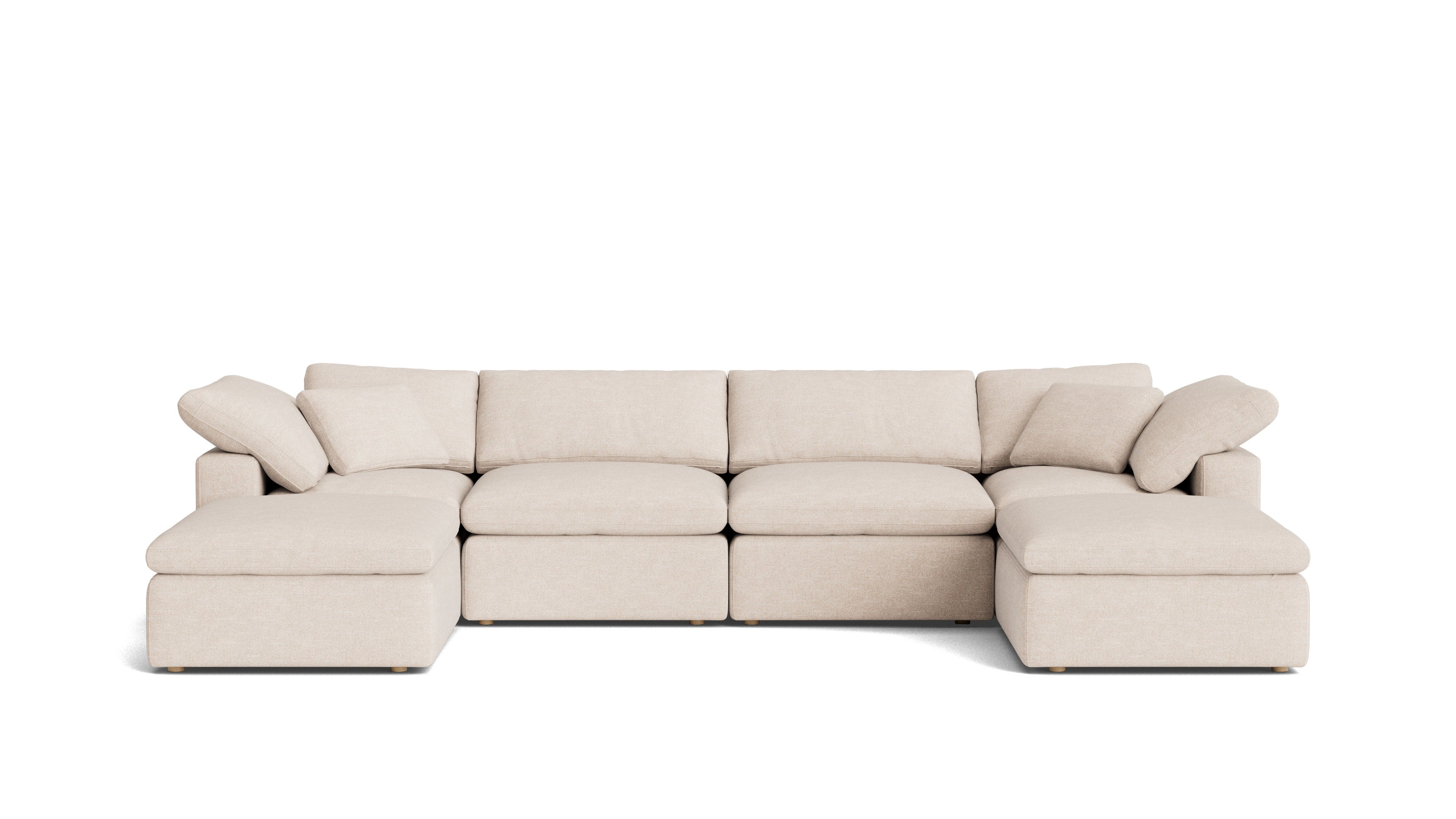 Movie Night™ 6-Piece Modular U-Shaped Sectional, Standard, Sunbeam