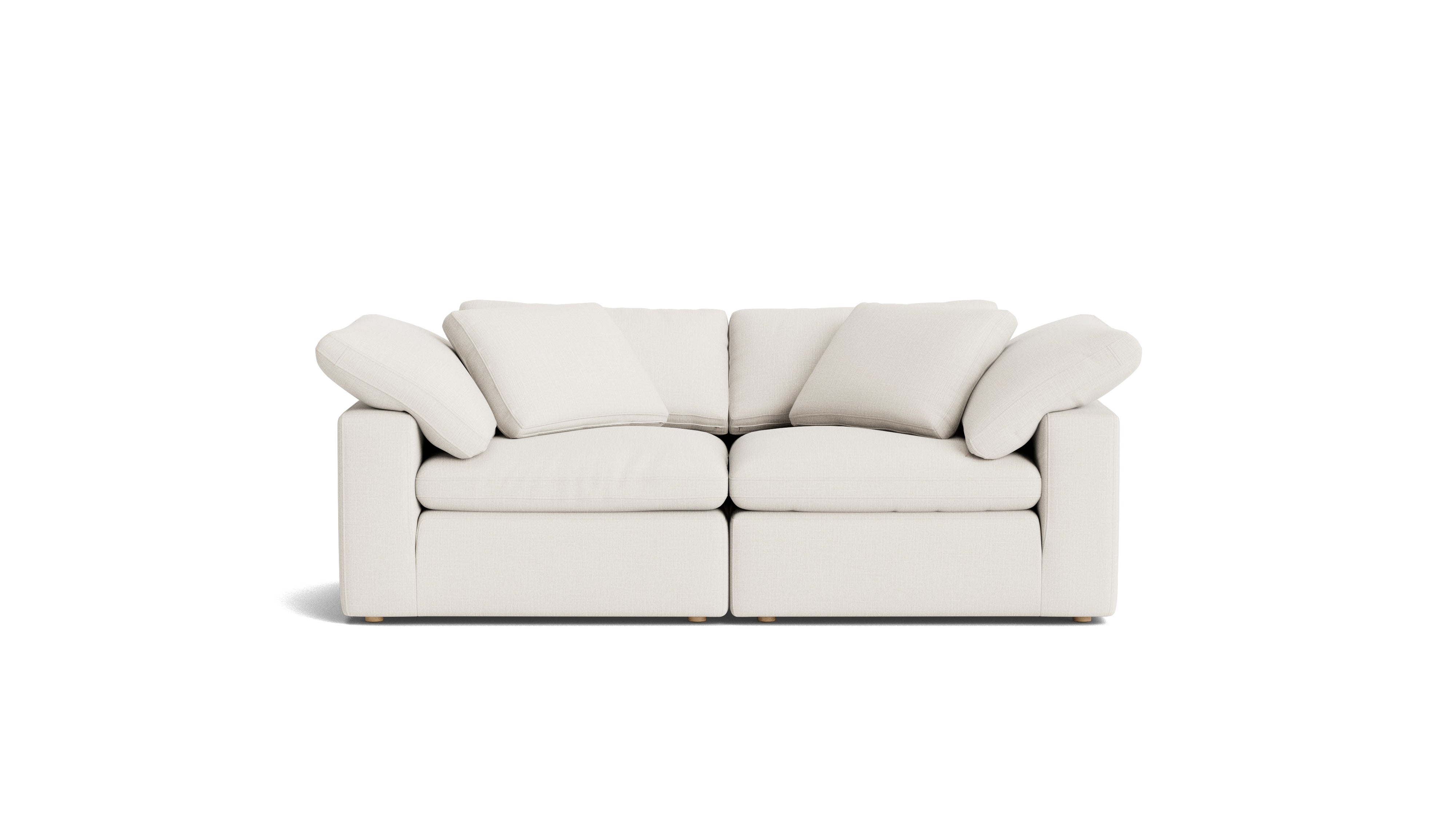 Movie Night™ 2 - Piece Modular Sofa, Large, Cream Linen - Sundays CompanySEC-YJ-918-018
