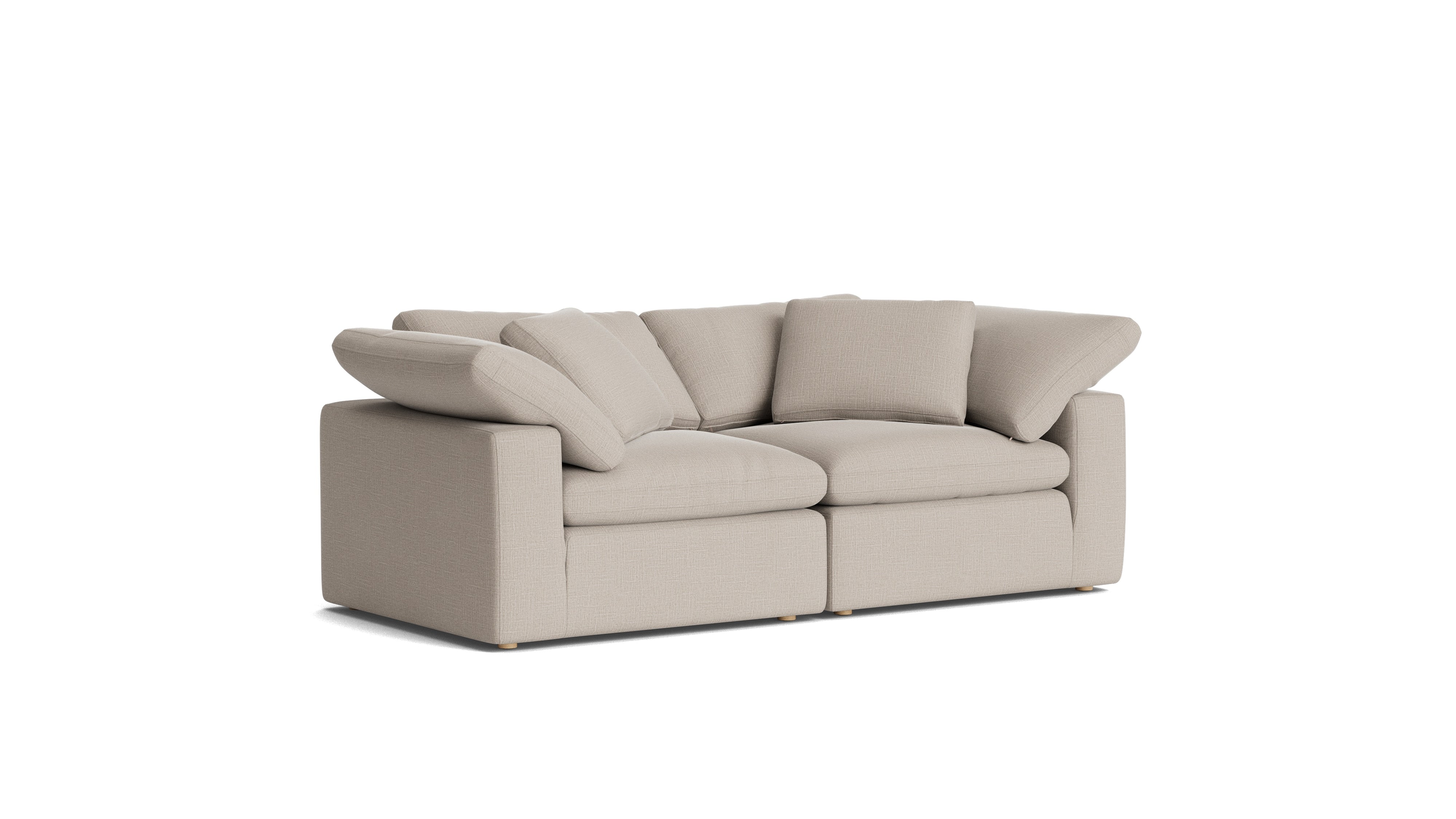 Movie Night™ 2 - Piece Modular Sofa, Large, Light Pebble - Sundays CompanySEC-YJ-918-029