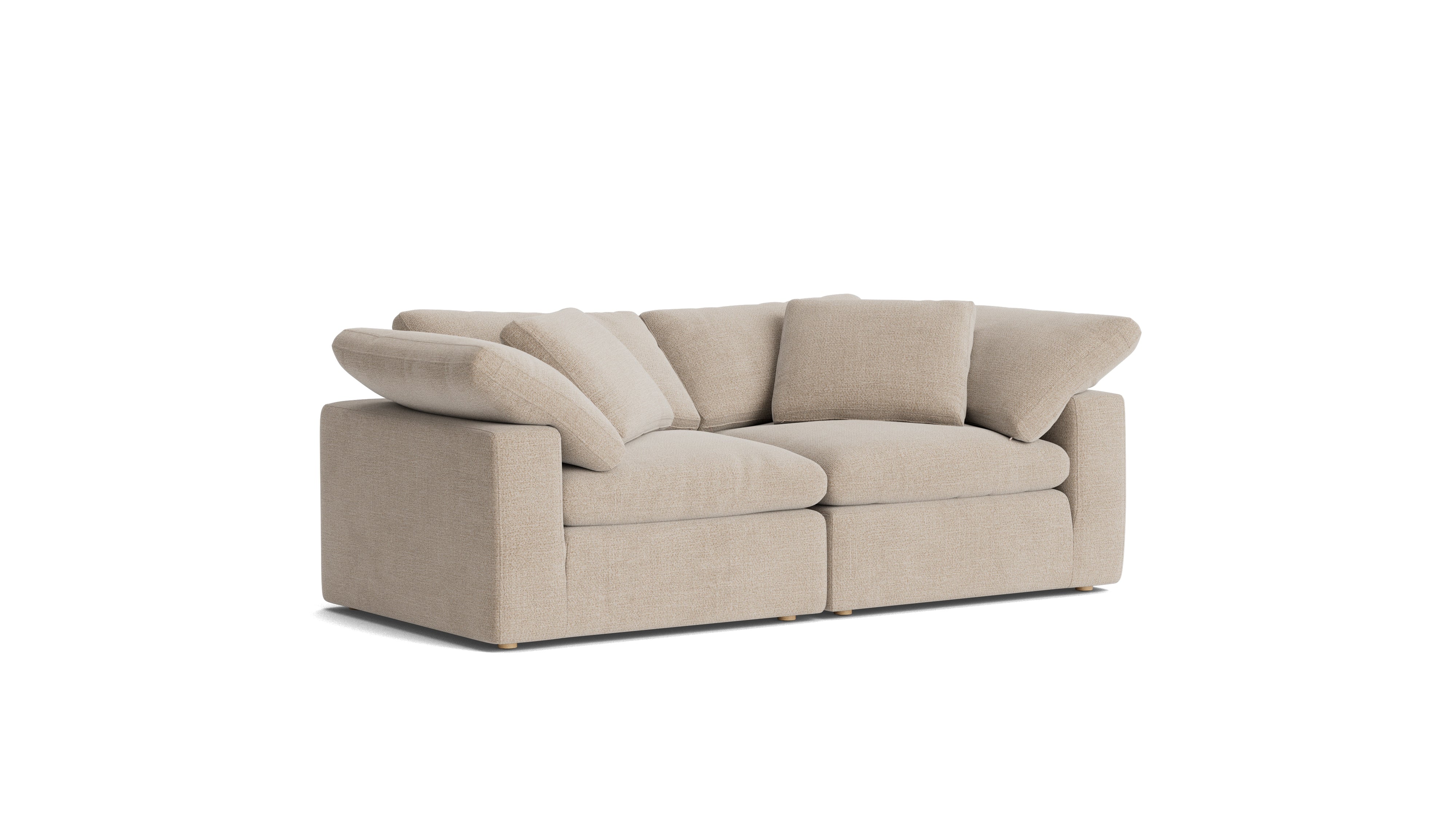 Movie Night™ 2 - Piece Modular Sofa, Large, Champagne - Sundays CompanySEC-YJ-918-041