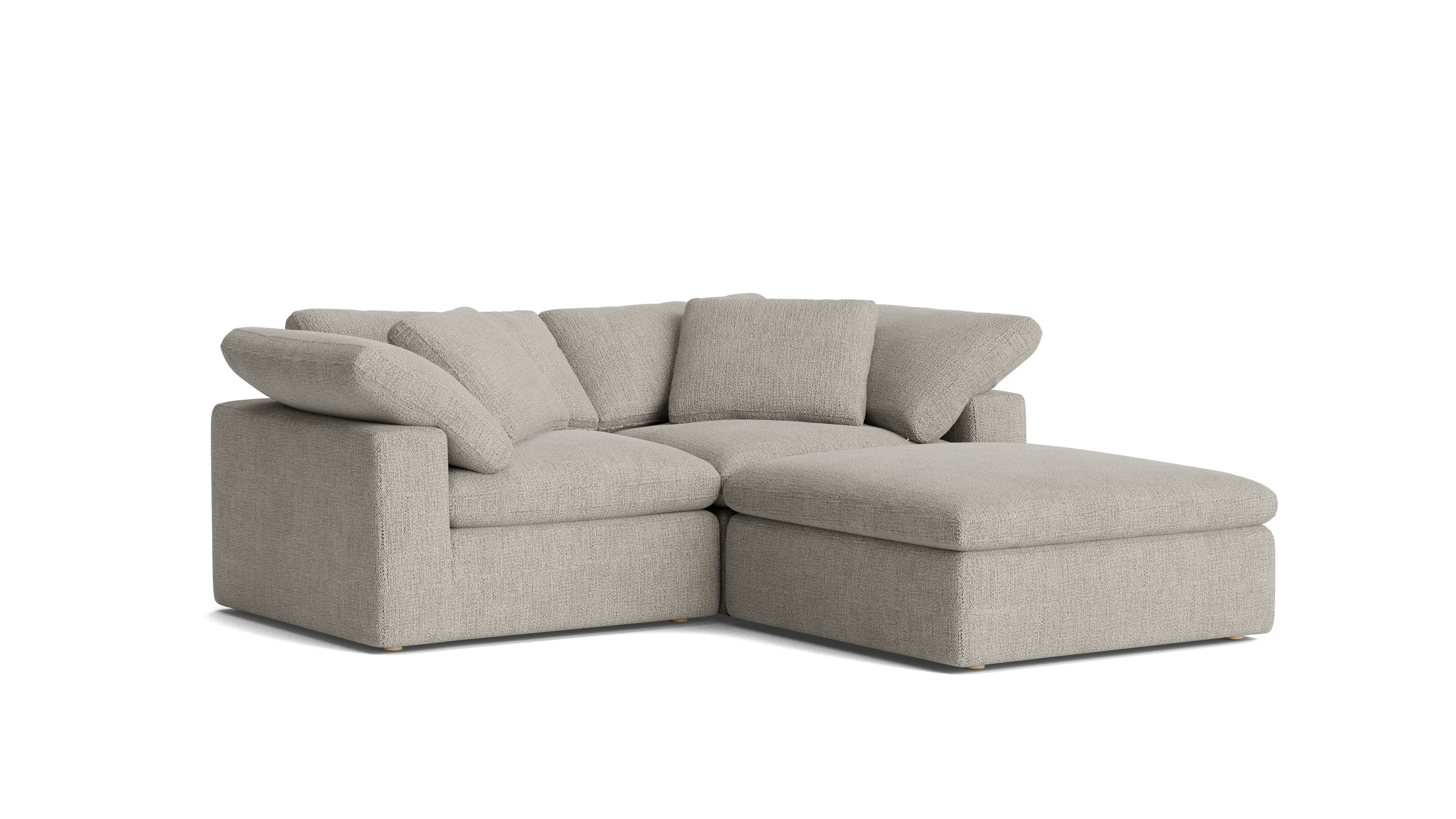 Movie Night™ 3 - Piece Modular Sectional, Large, Oatmeal - Sundays CompanySEC-YJ-919-007