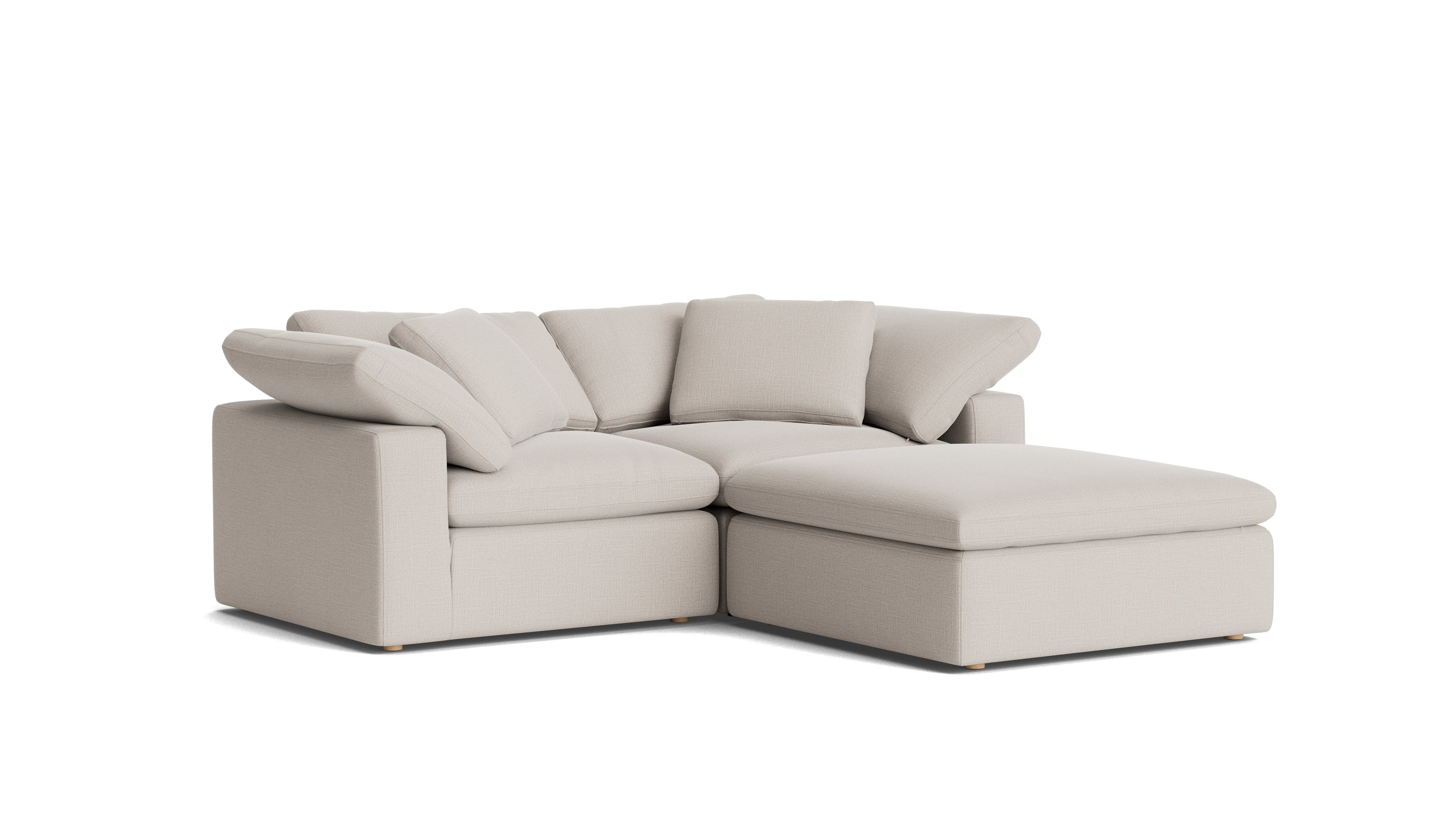 Movie Night™ 3 - Piece Modular Sectional, Large, Clay - Sundays CompanySEC-YJ-919-015