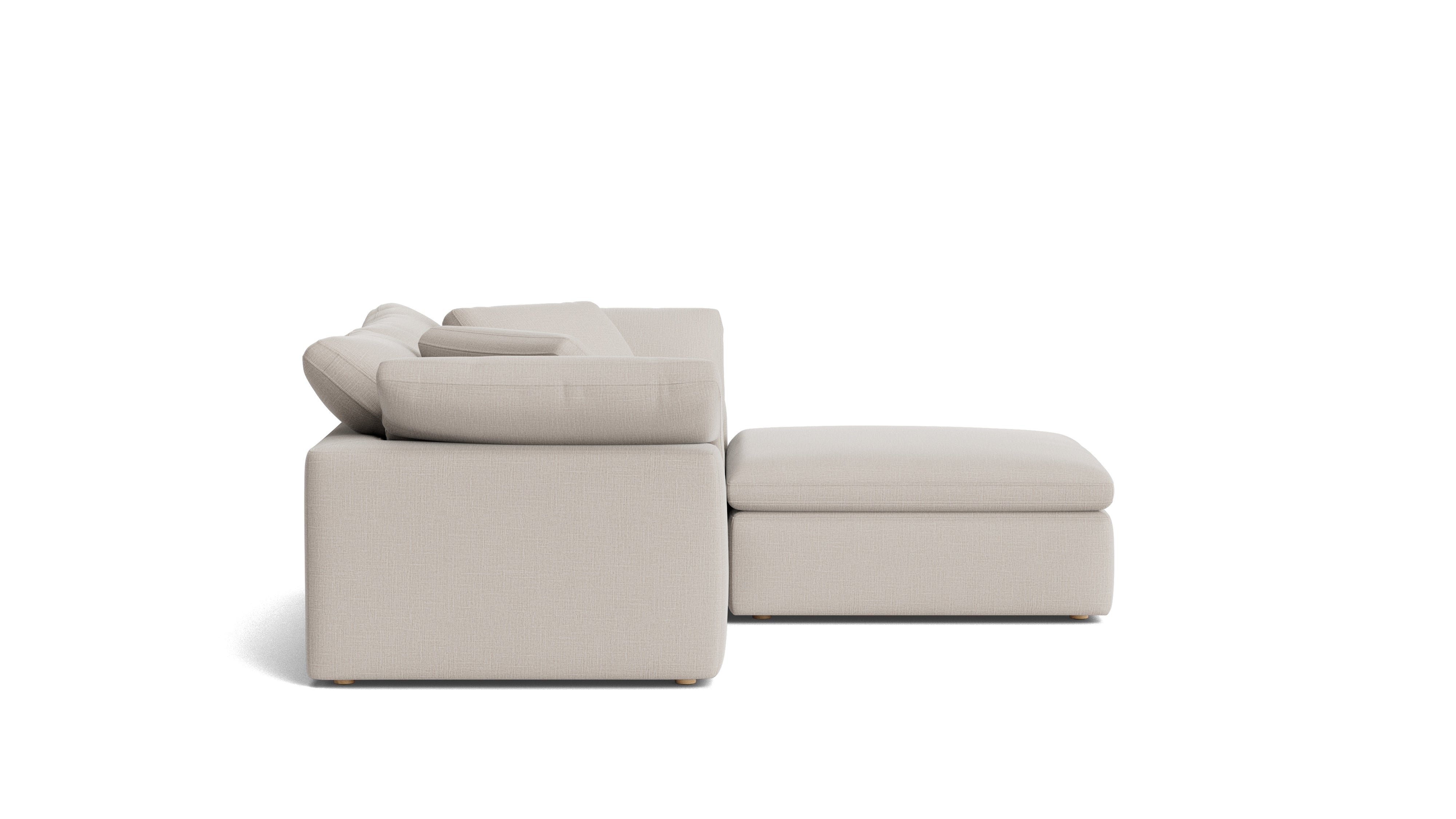 Movie Night™ 3 - Piece Modular Sectional, Large, Clay - Sundays CompanySEC-YJ-919-015
