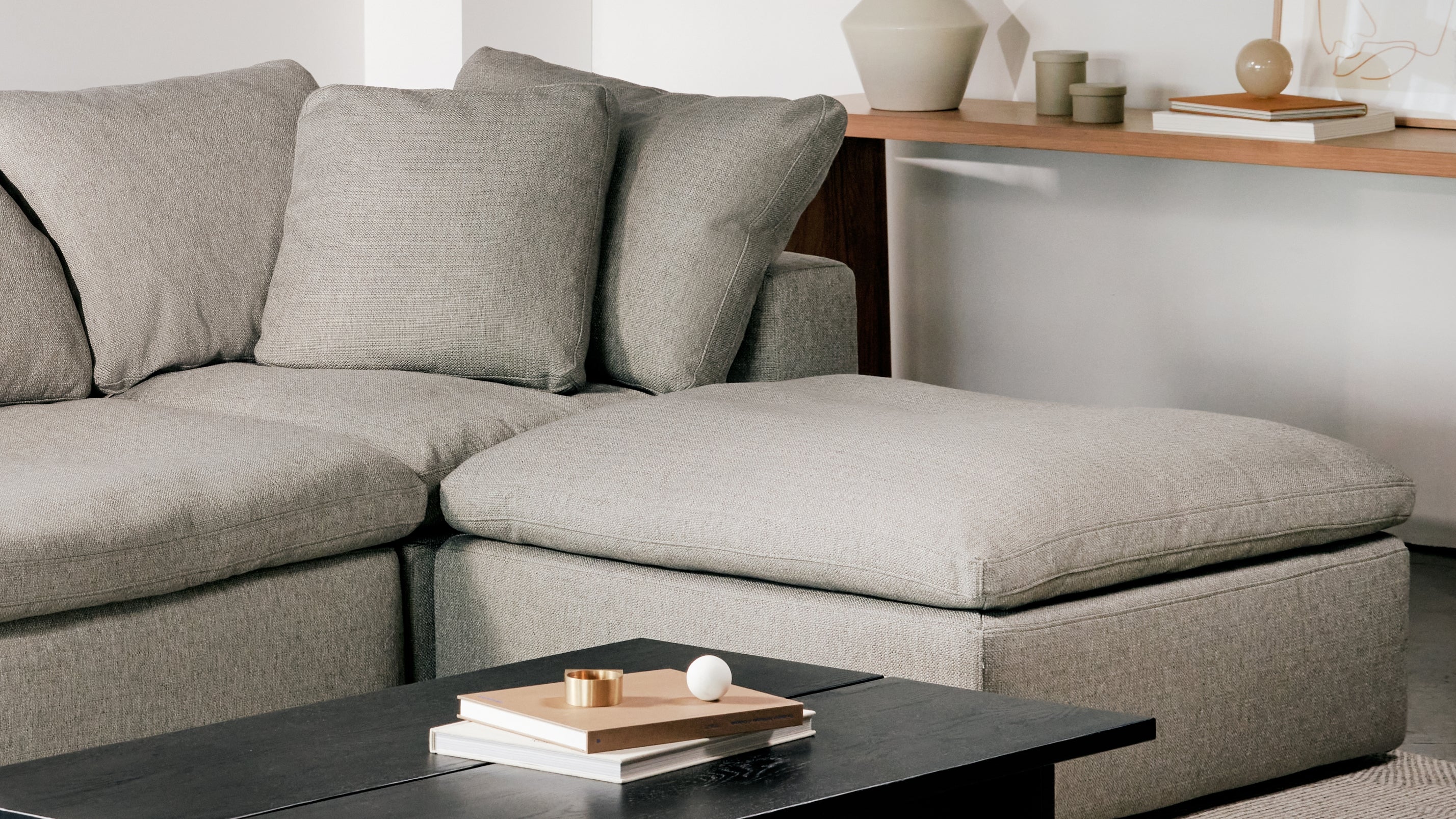 Movie Night™ 3-Piece Modular Sectional, Large, Dark Shadow