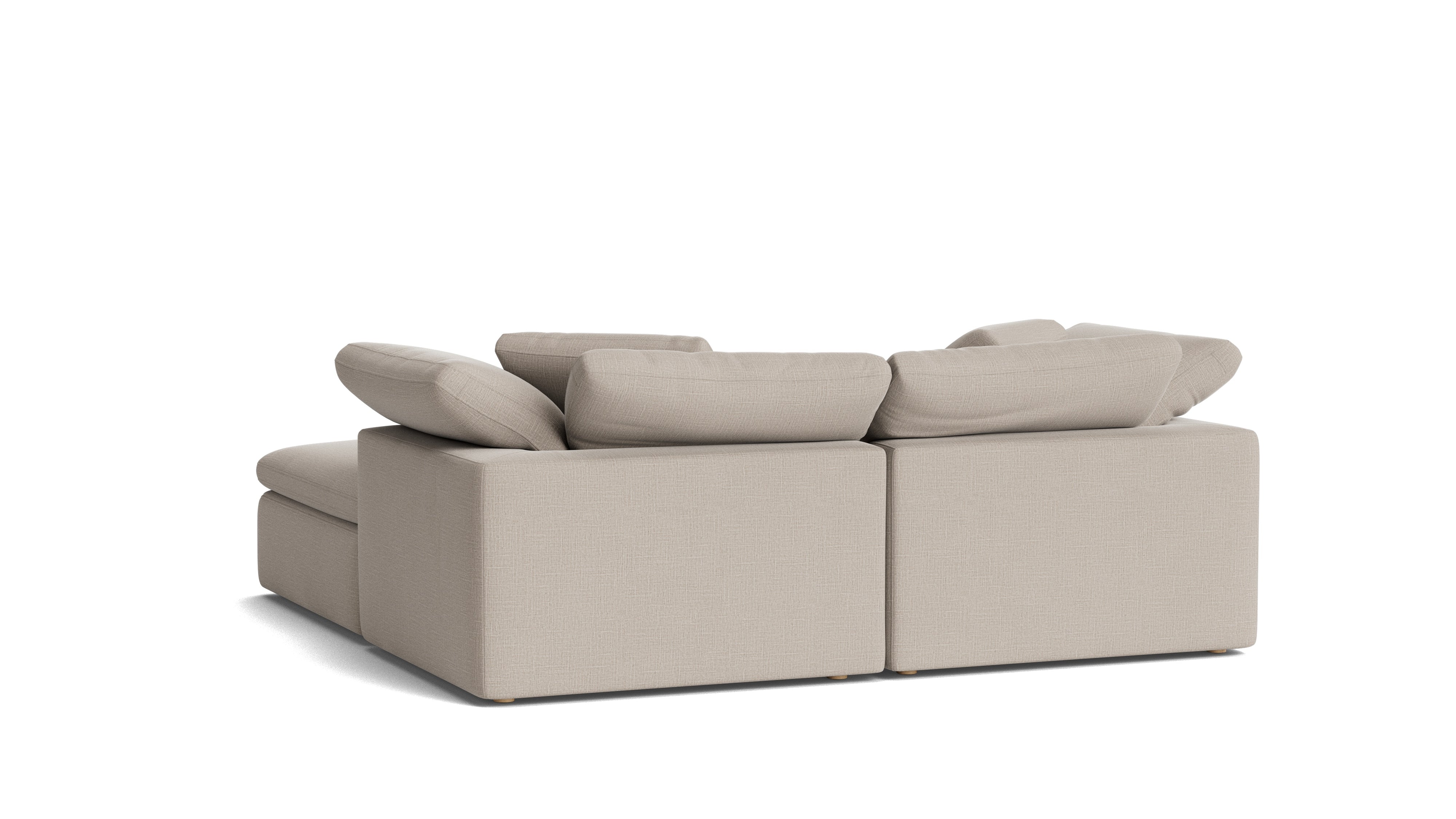 Movie Night™ 3 - Piece Modular Sectional, Large, Light Pebble - Sundays CompanySEC-YJ-919-029