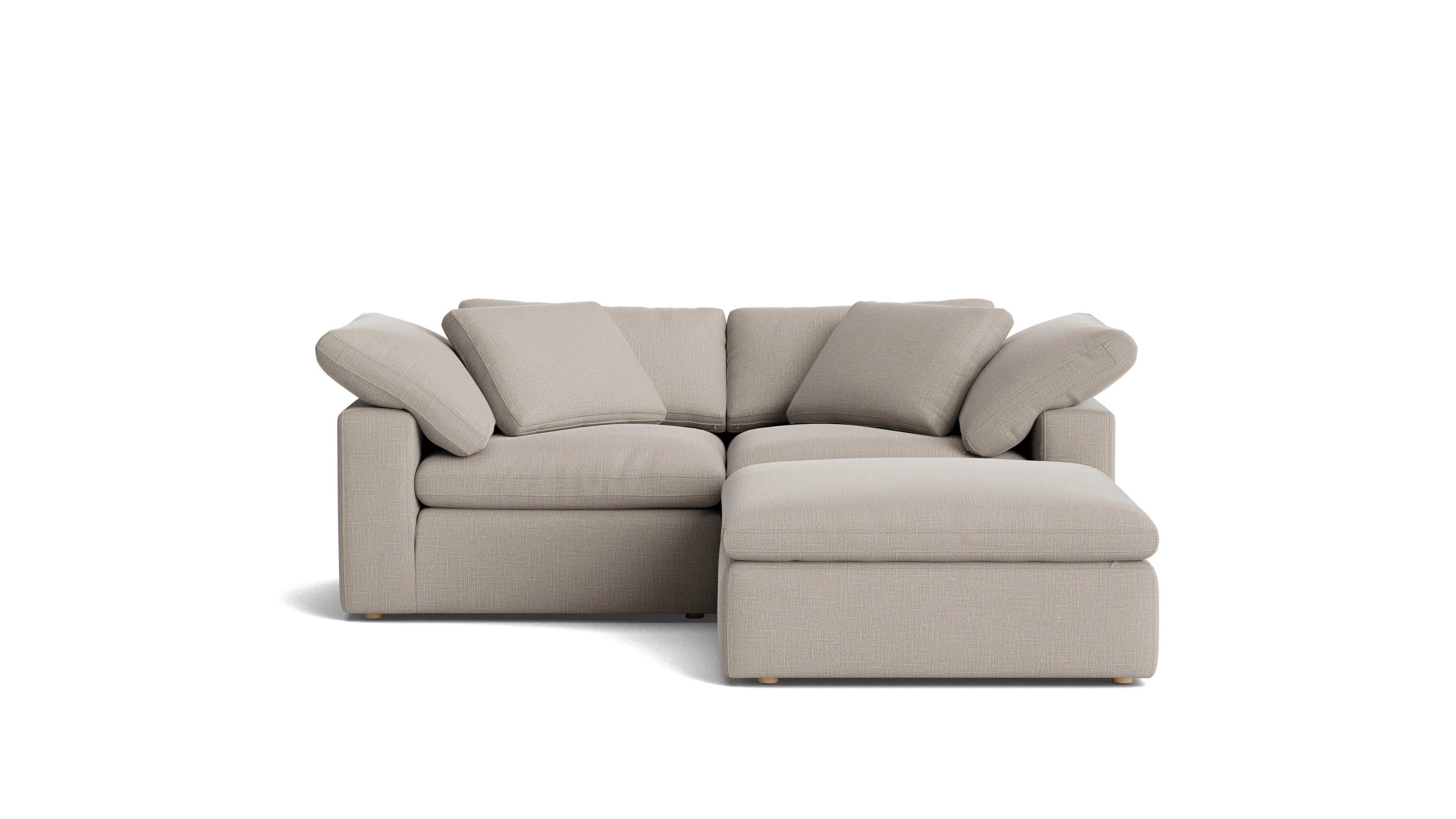 Movie Night™ 3 - Piece Modular Sectional, Large, Light Pebble - Sundays CompanySEC-YJ-919-029