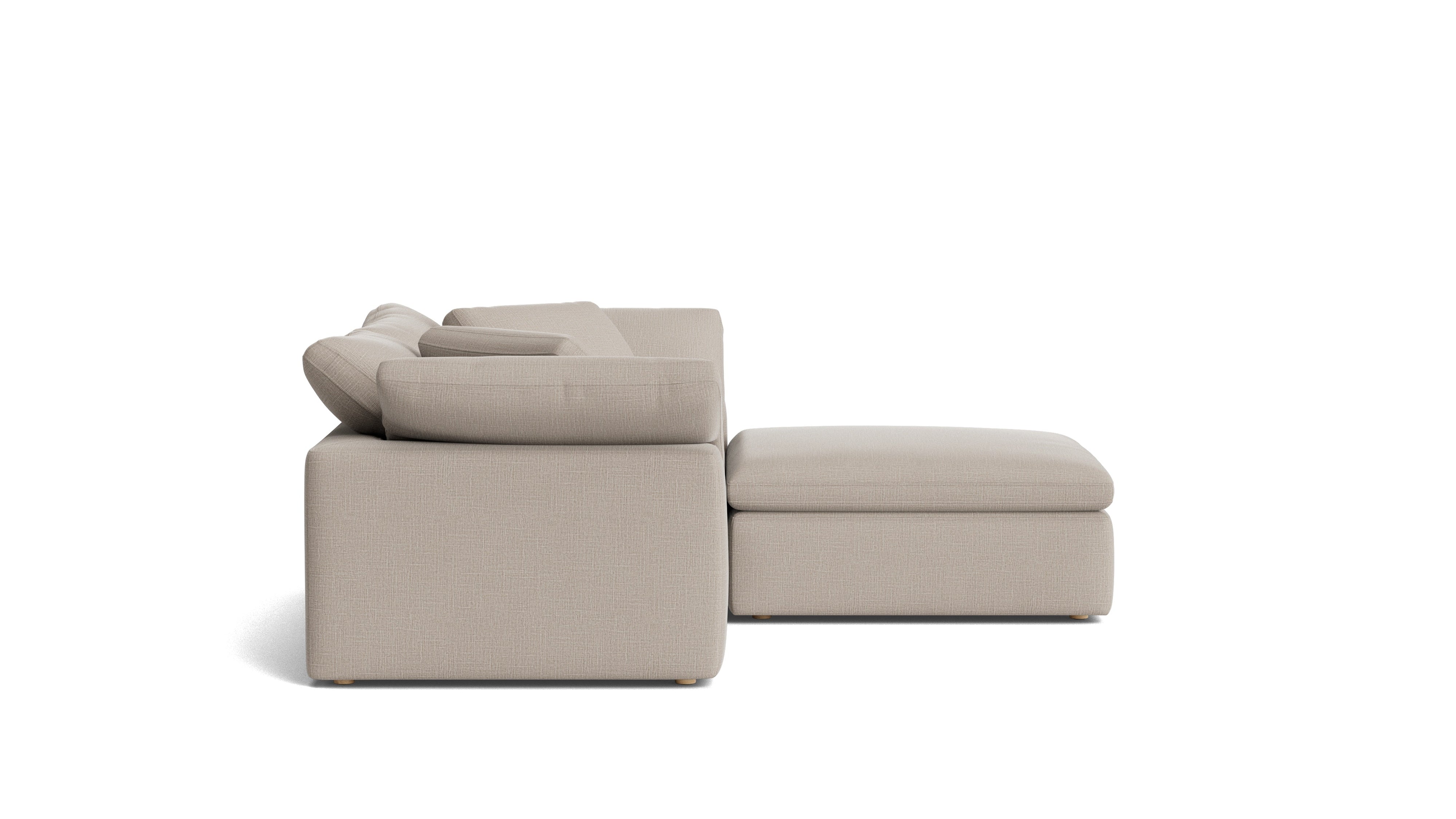 Movie Night™ 3-Piece Modular Sectional, Large, Light Pebble
