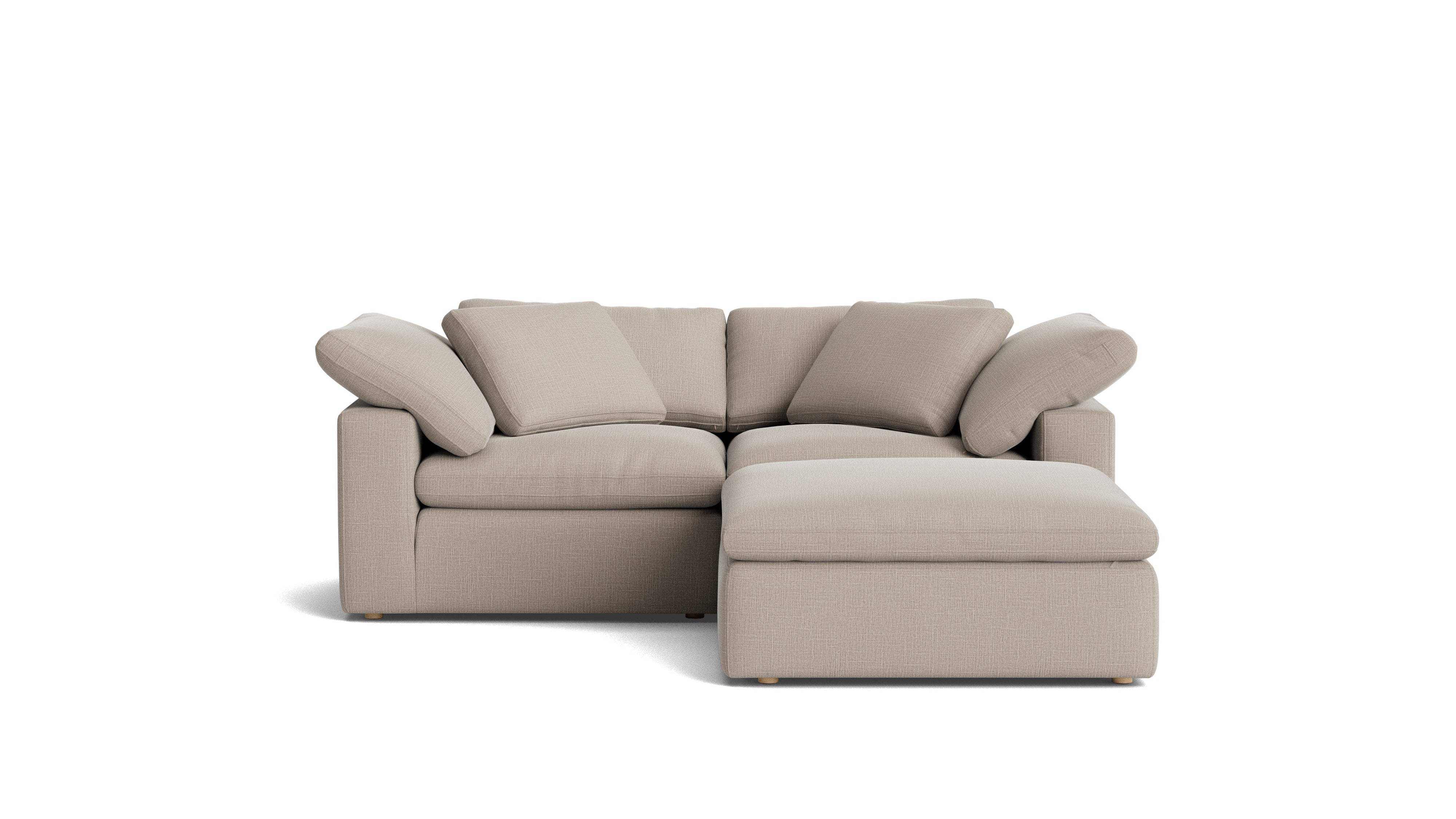 Movie Night™ 3-Piece Modular Sectional, Large, Light Pebble