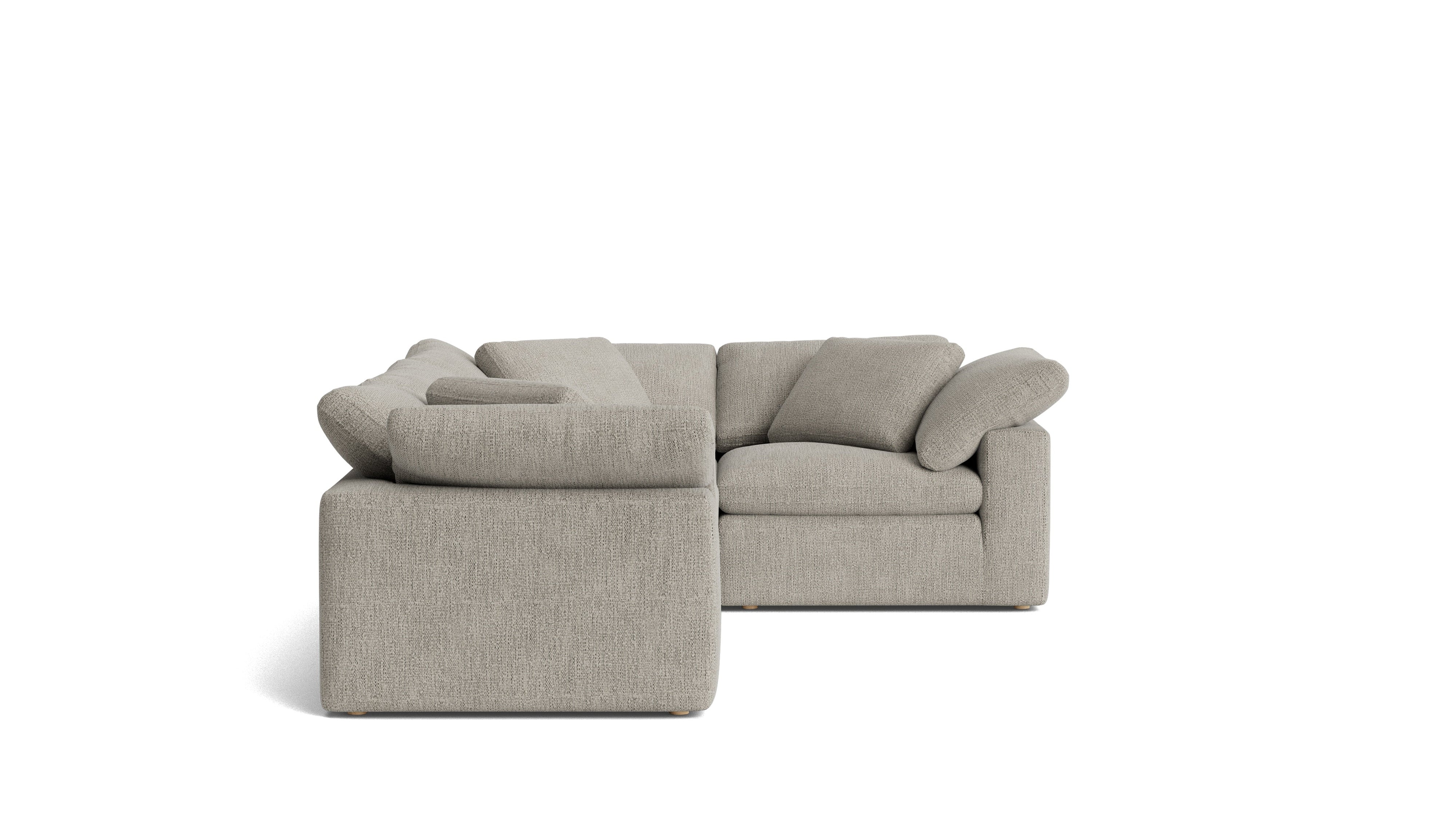 Movie Night™ 4-Piece Modular Sectional Closed, Large, Oatmeal